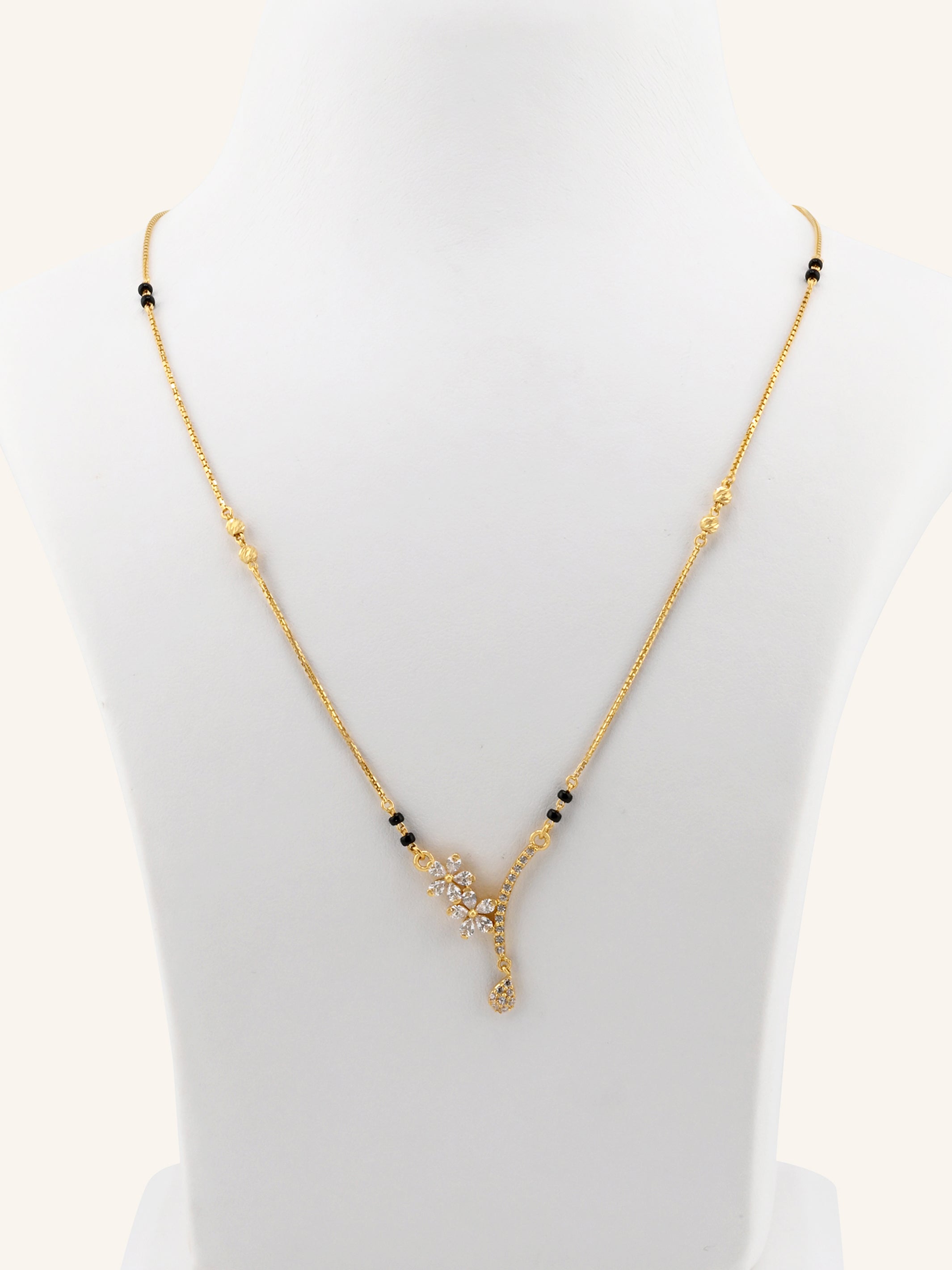 22ct Gold Modern CZ Mangal Sutra