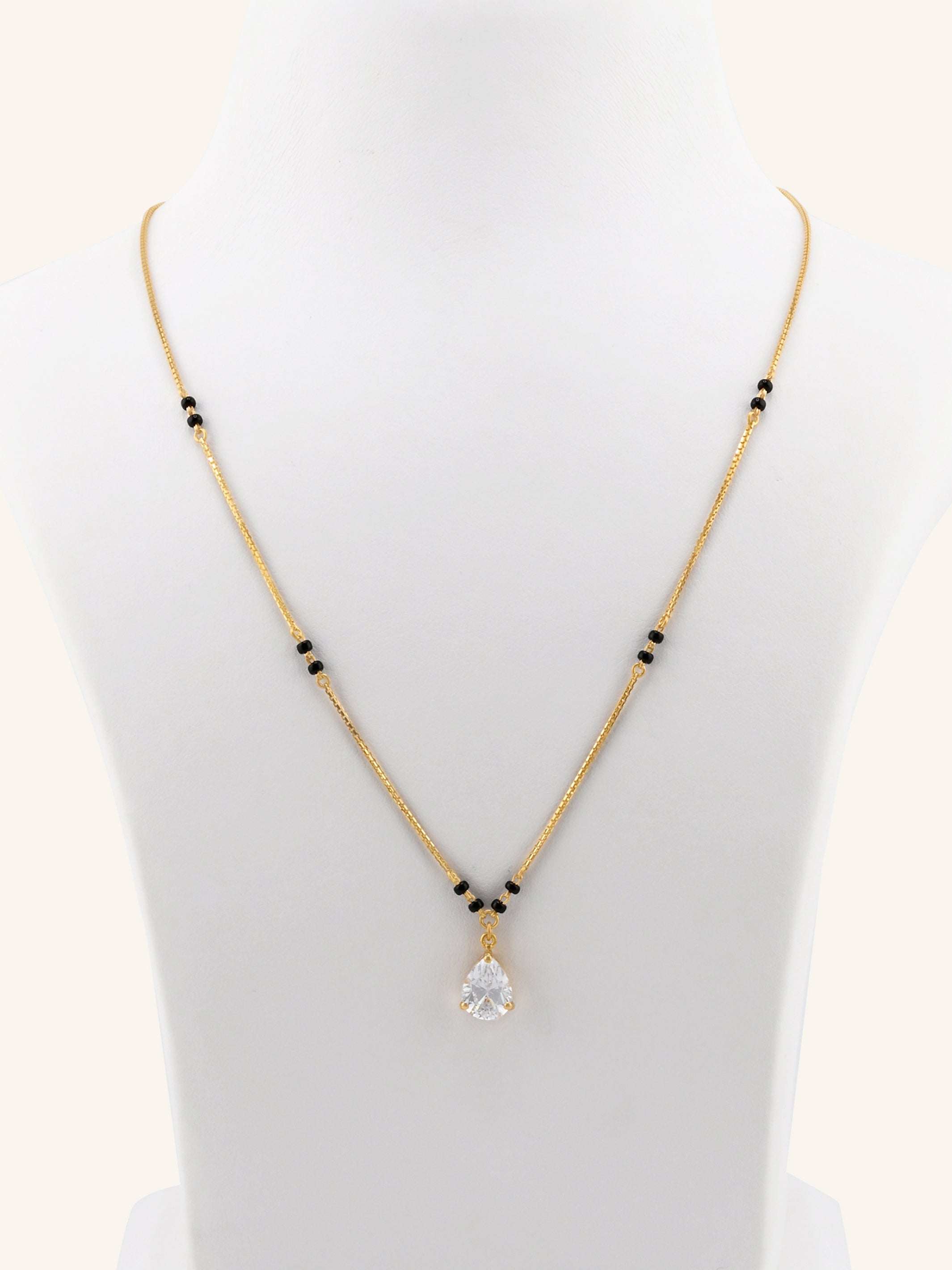 22ct Gold CZ Modern Mangal Sutra