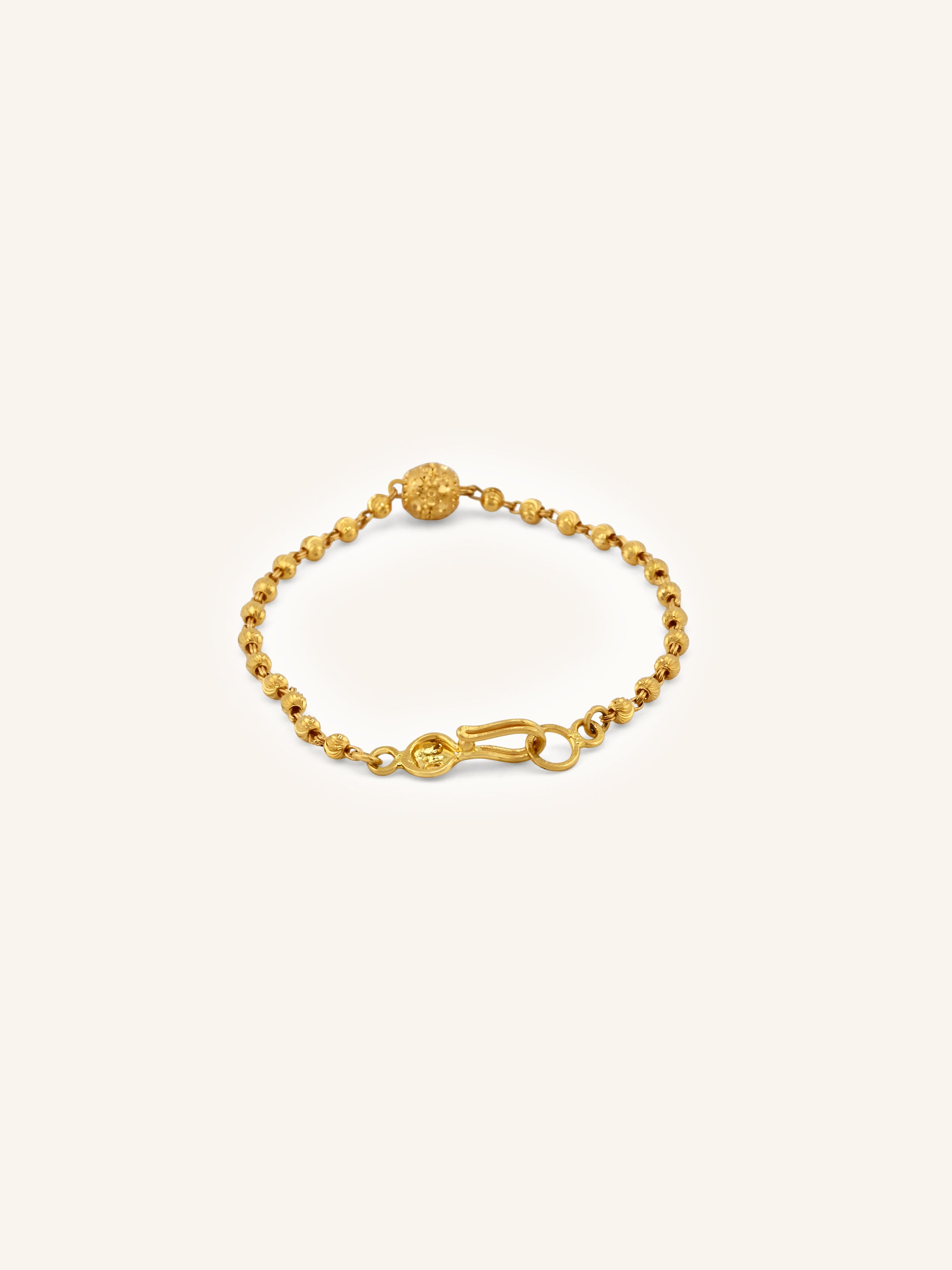 Treasured 22ct Gold Ball Baby Bracelet
