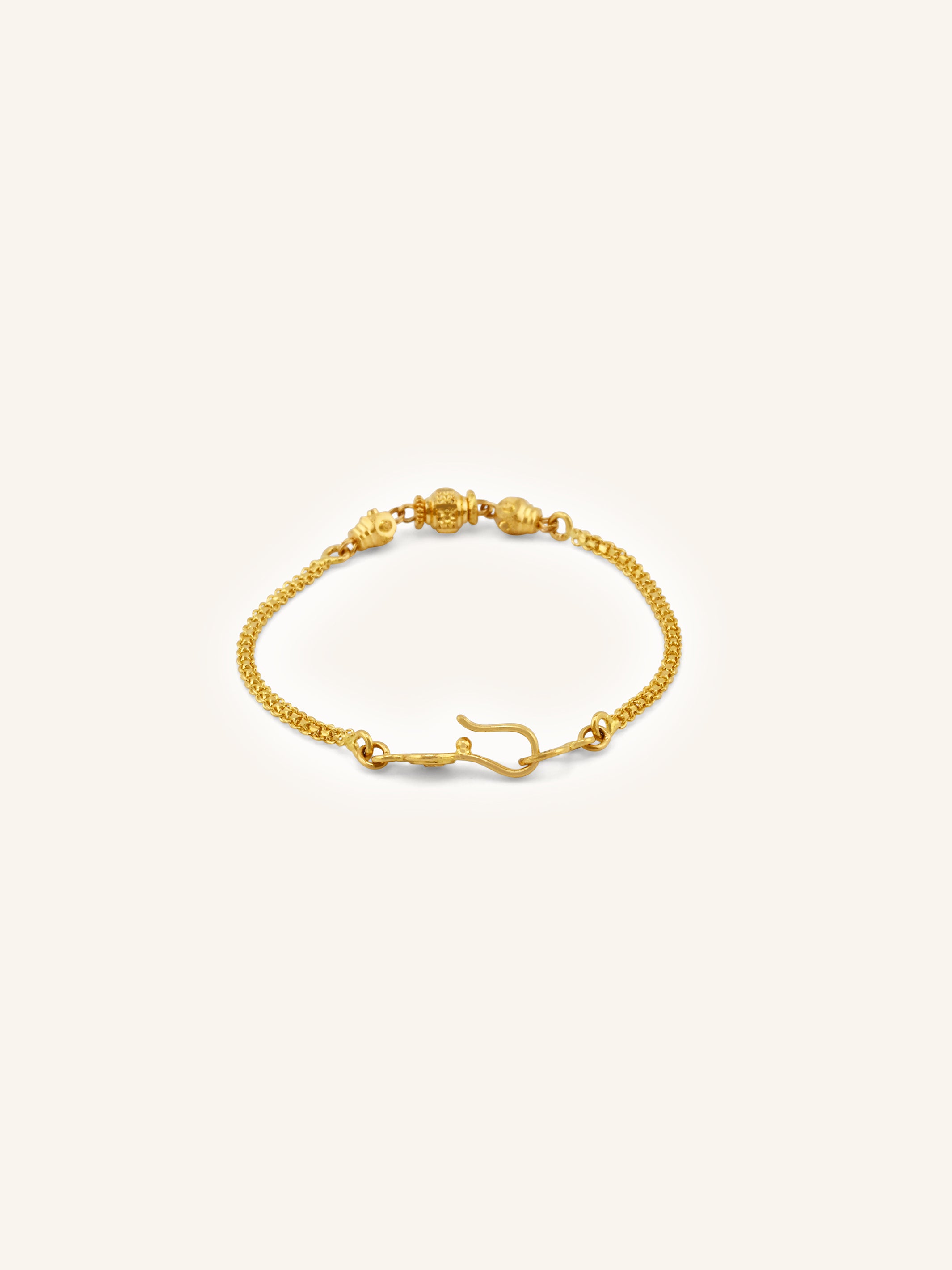 Adorable 22ct Gold Ball Baby Bracelet