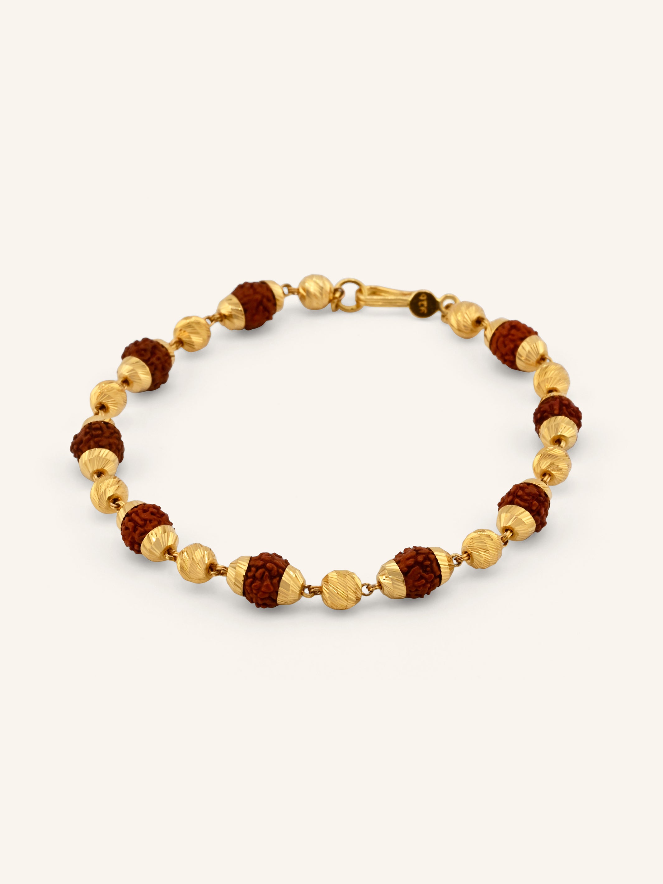 22ct Gold Rudraksh Bracelet