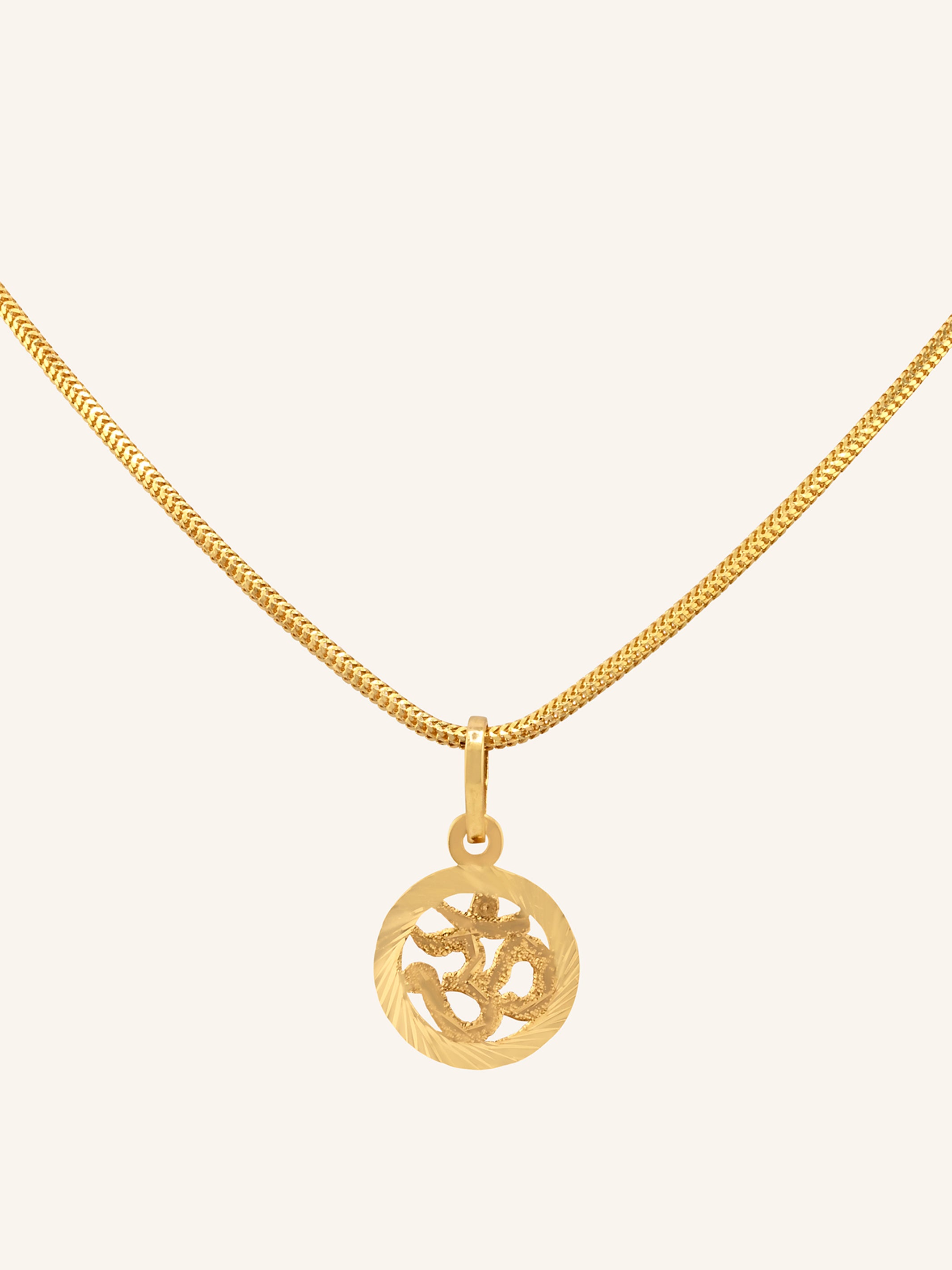 22ct Gold Om Pendant