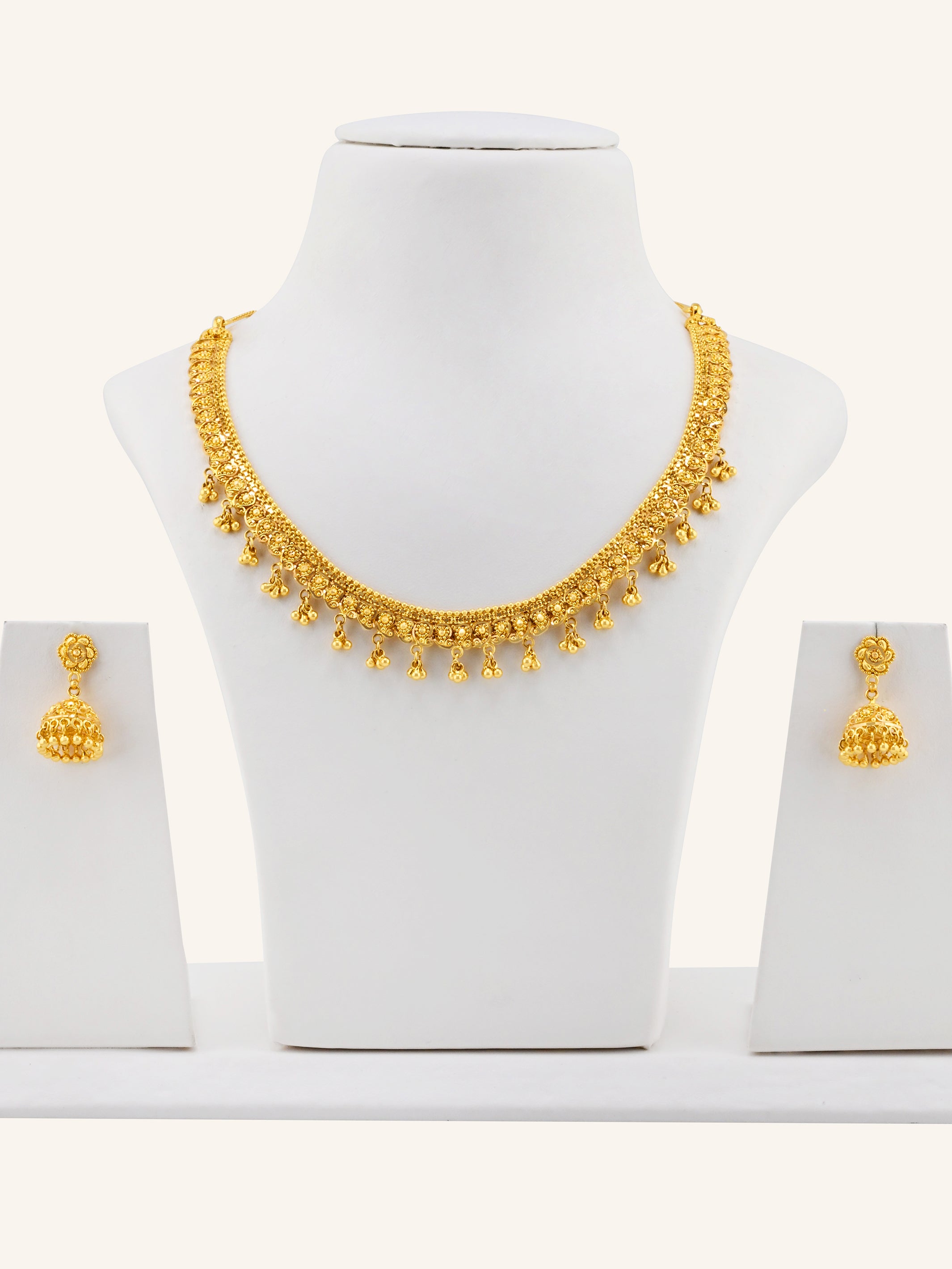 22ct Gold Choker Necklace Set