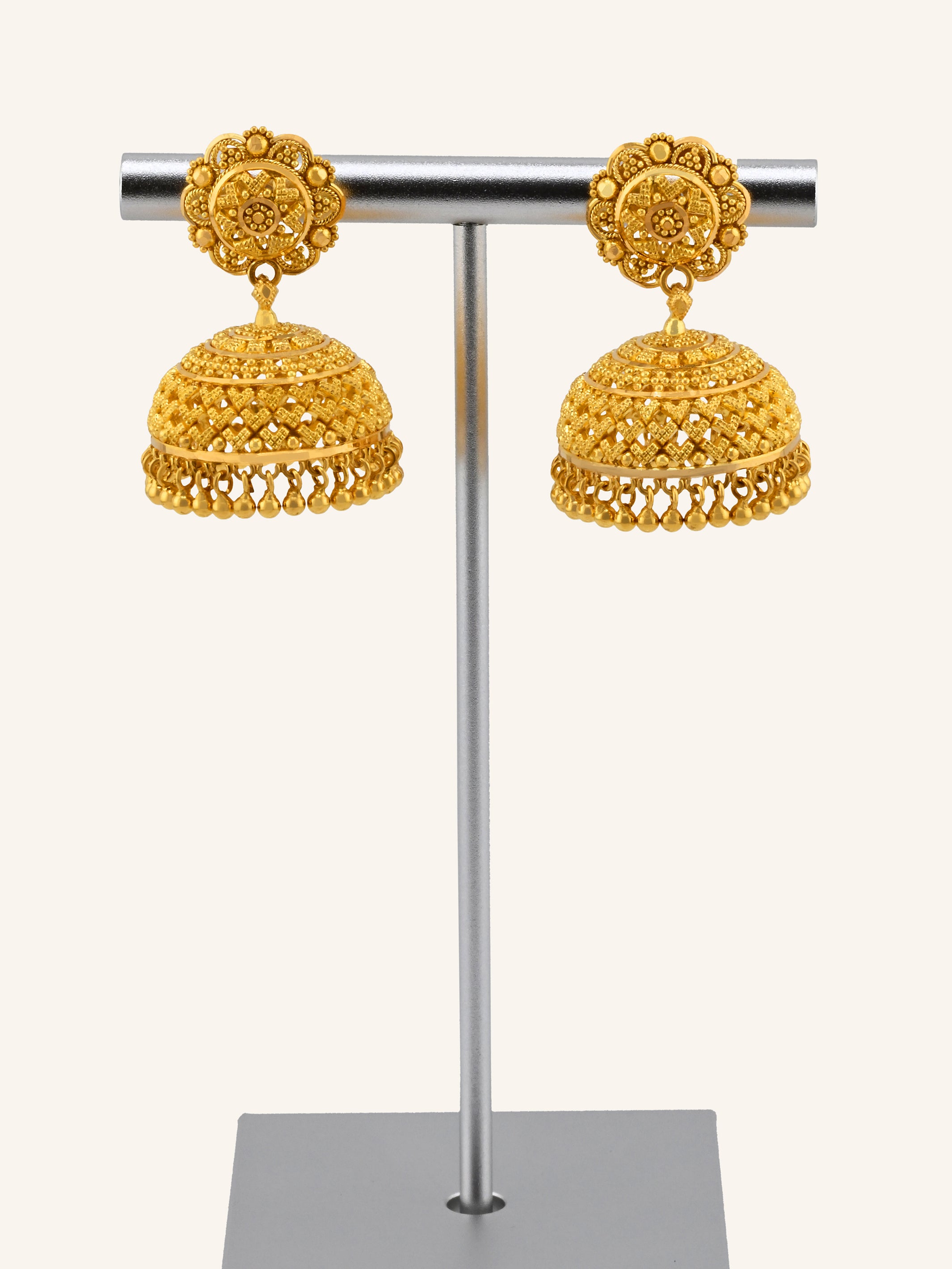 22ct Gold Jhumka Earrings