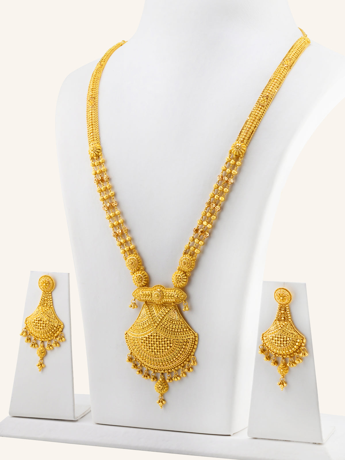 22ct Gold Long Necklace Set