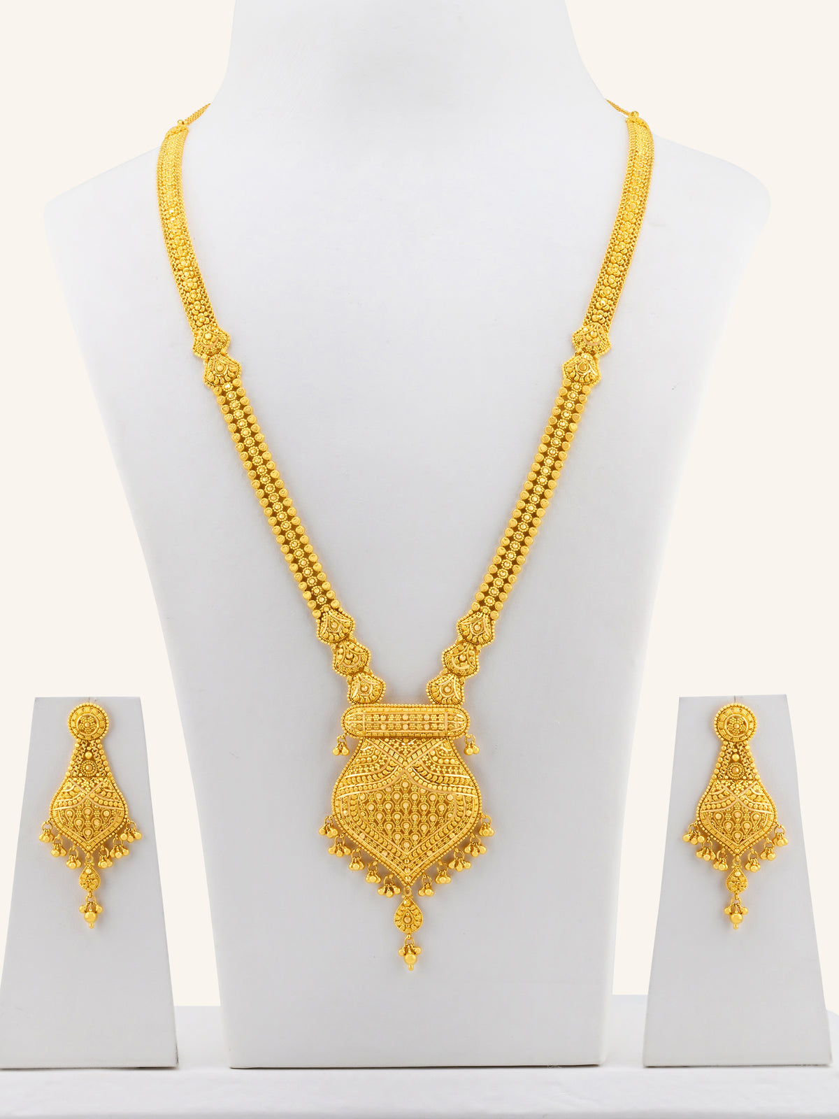 22ct Gold Long Necklace Set