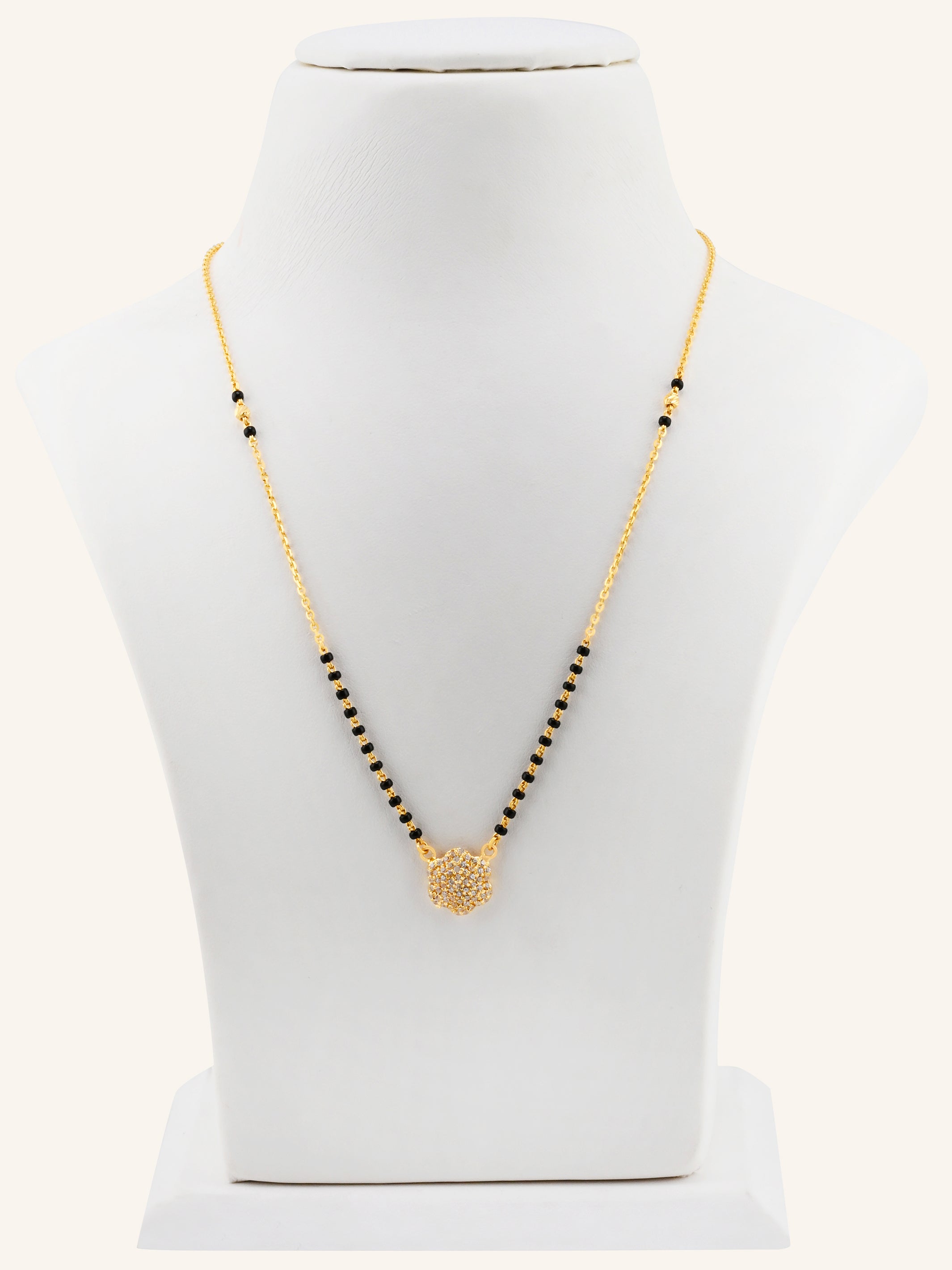 22ct Gold CZ Modern Mangal Sutra