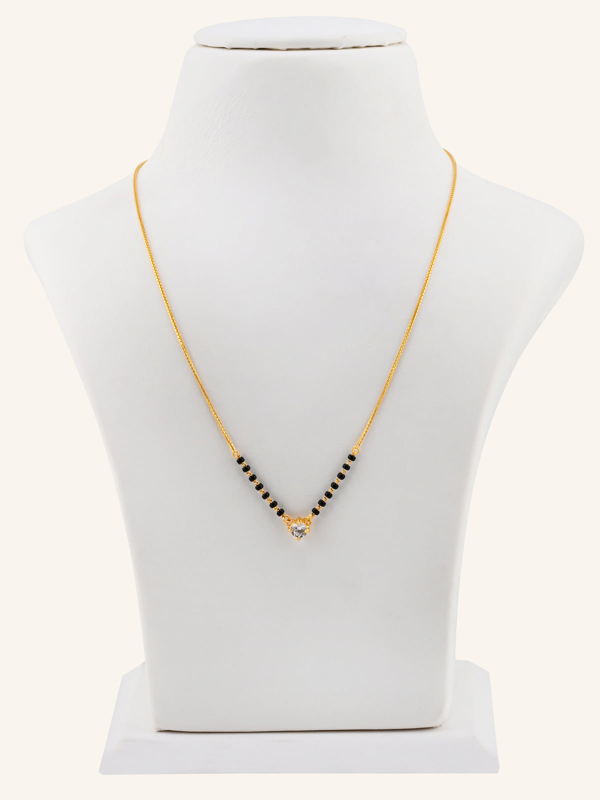 22ct Gold CZ Modern Mangal Sutra