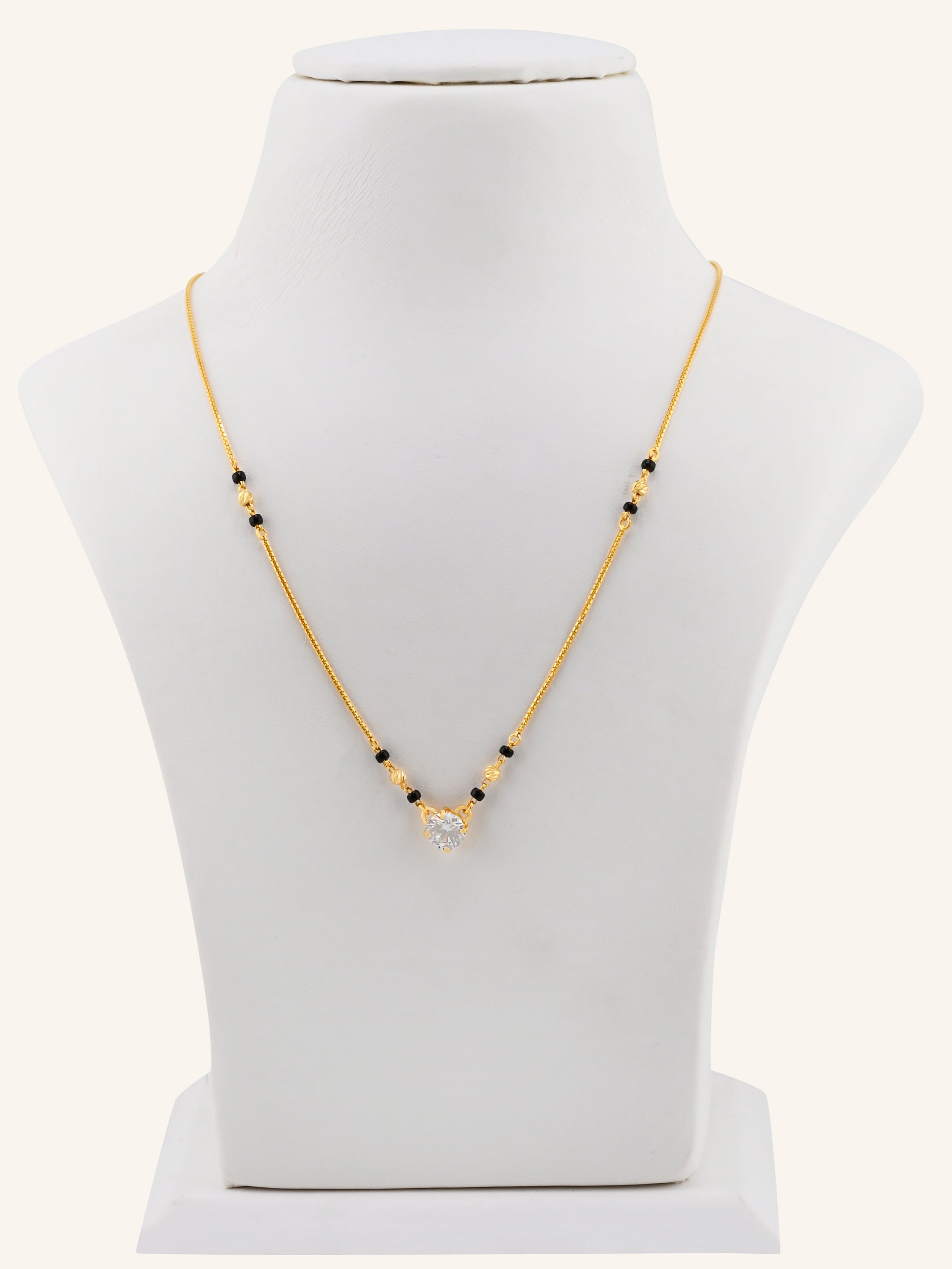 22ct Gold CZ Modern Mangal Sutra