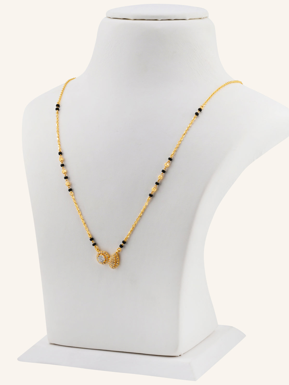 22ct Gold CZ Modern Mangal Sutra