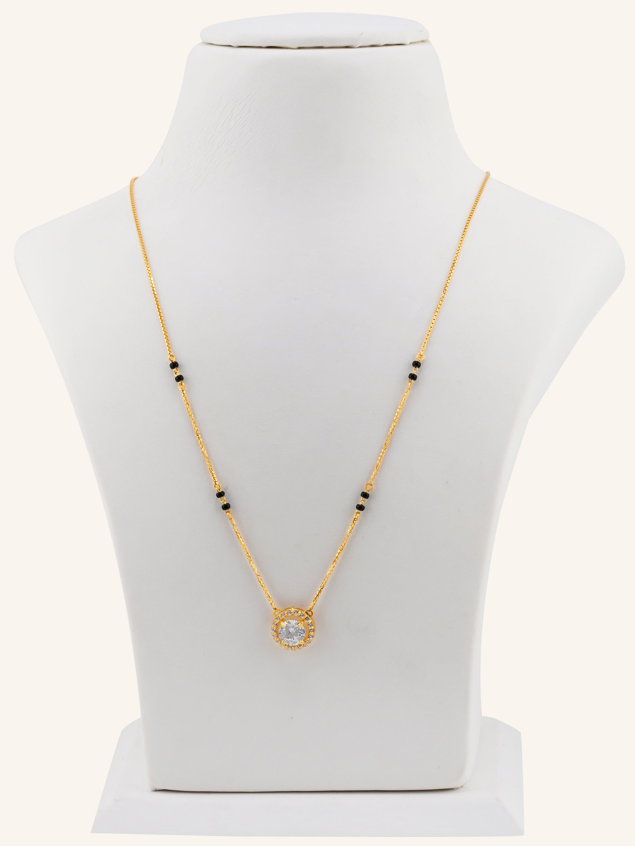 22ct Gold CZ Modern Mangal Sutra