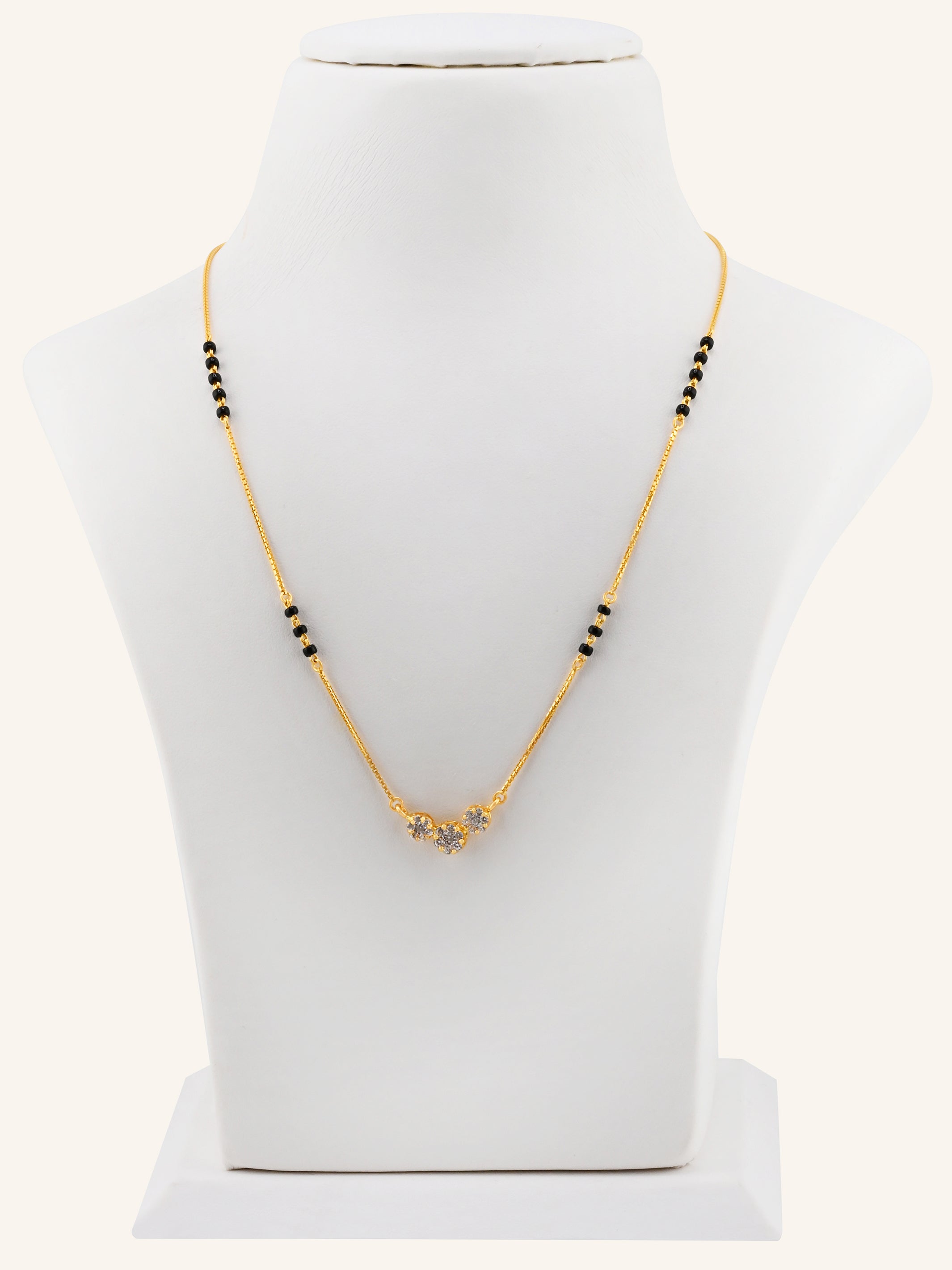 22ct Gold CZ Modern Mangal Sutra