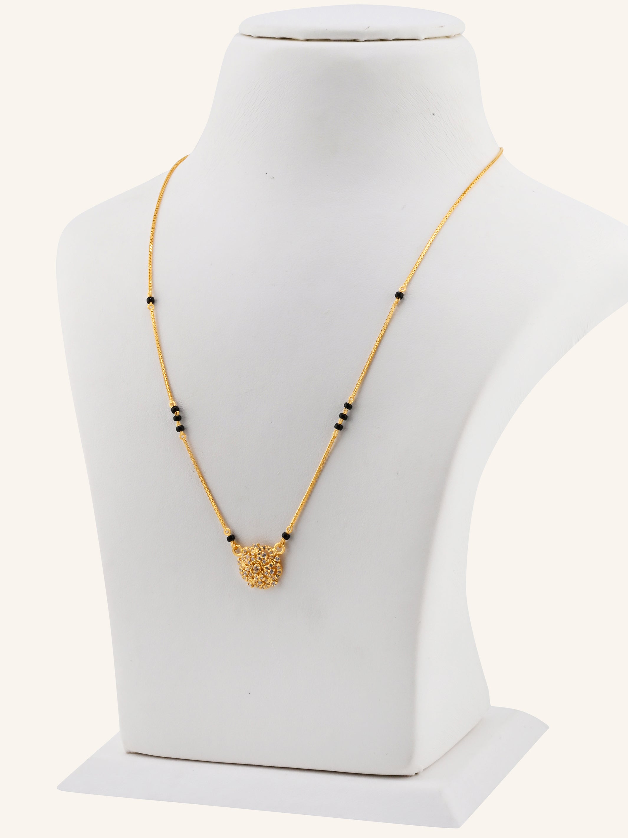 22ct Gold CZ Modern Mangal Sutra
