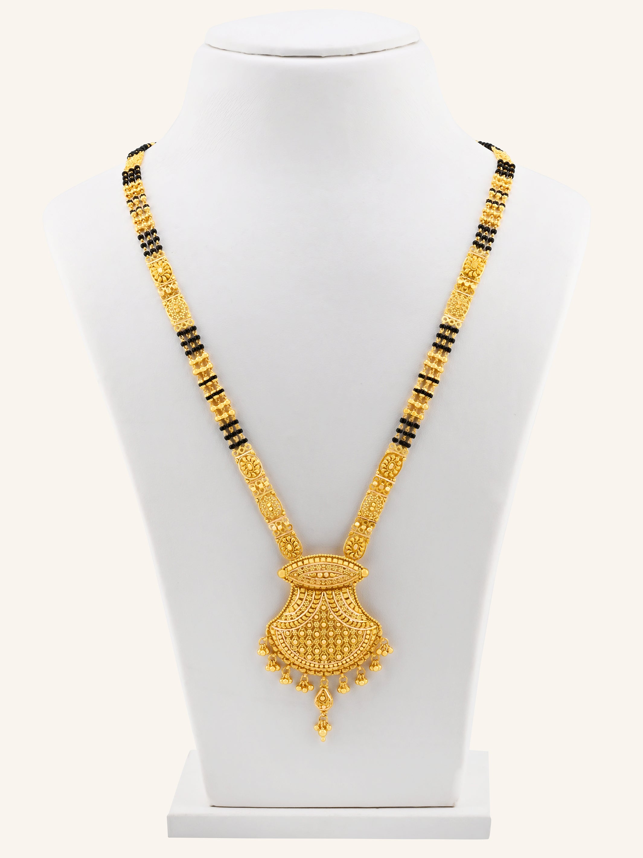 22ct Gold 3 Row Mangal Sutra