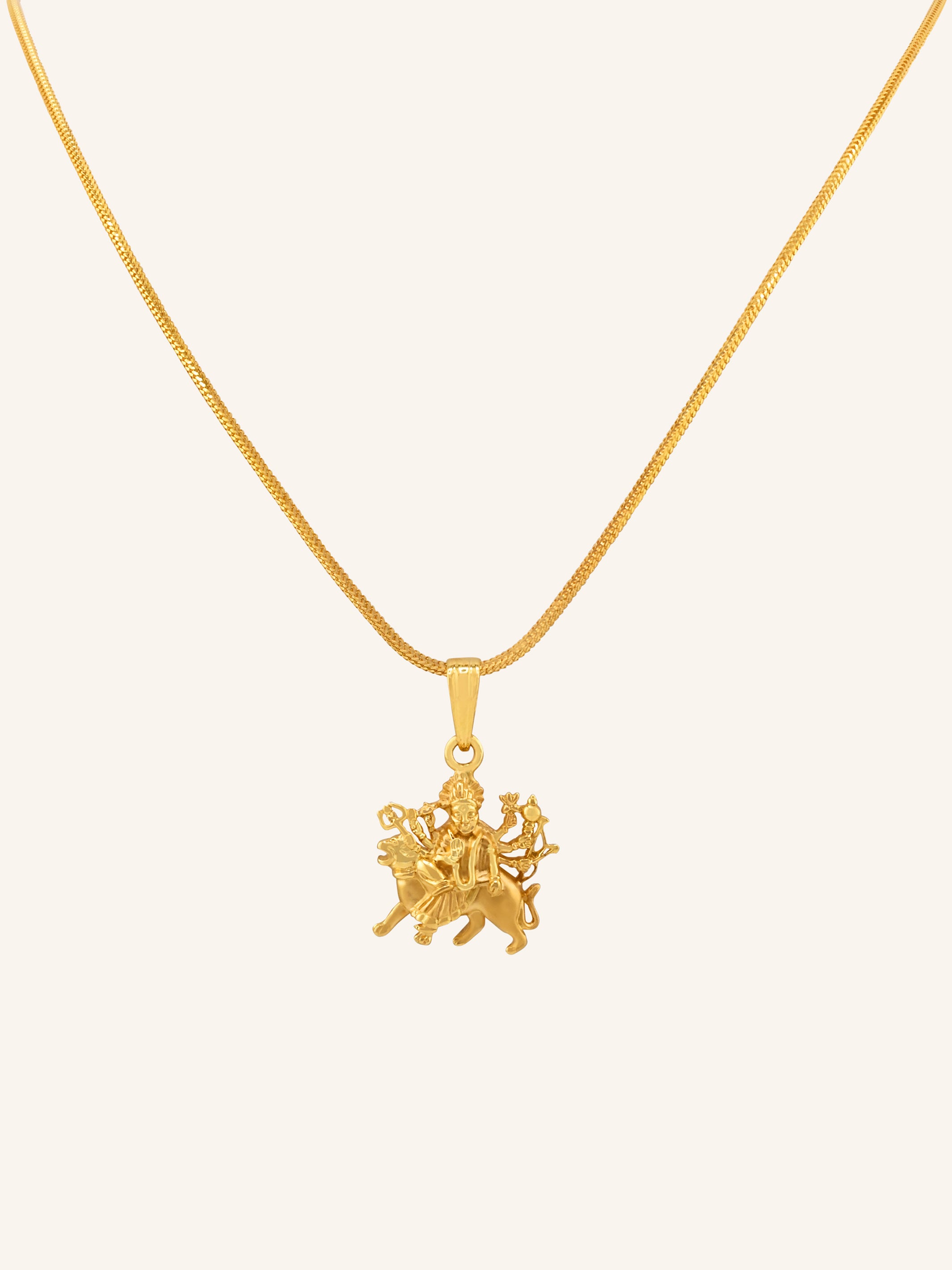 22ct Gold Durga Mataji Pendant