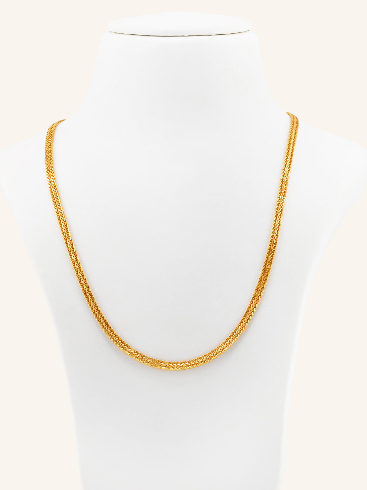 22ct Gold Flat Chain - 45 cm