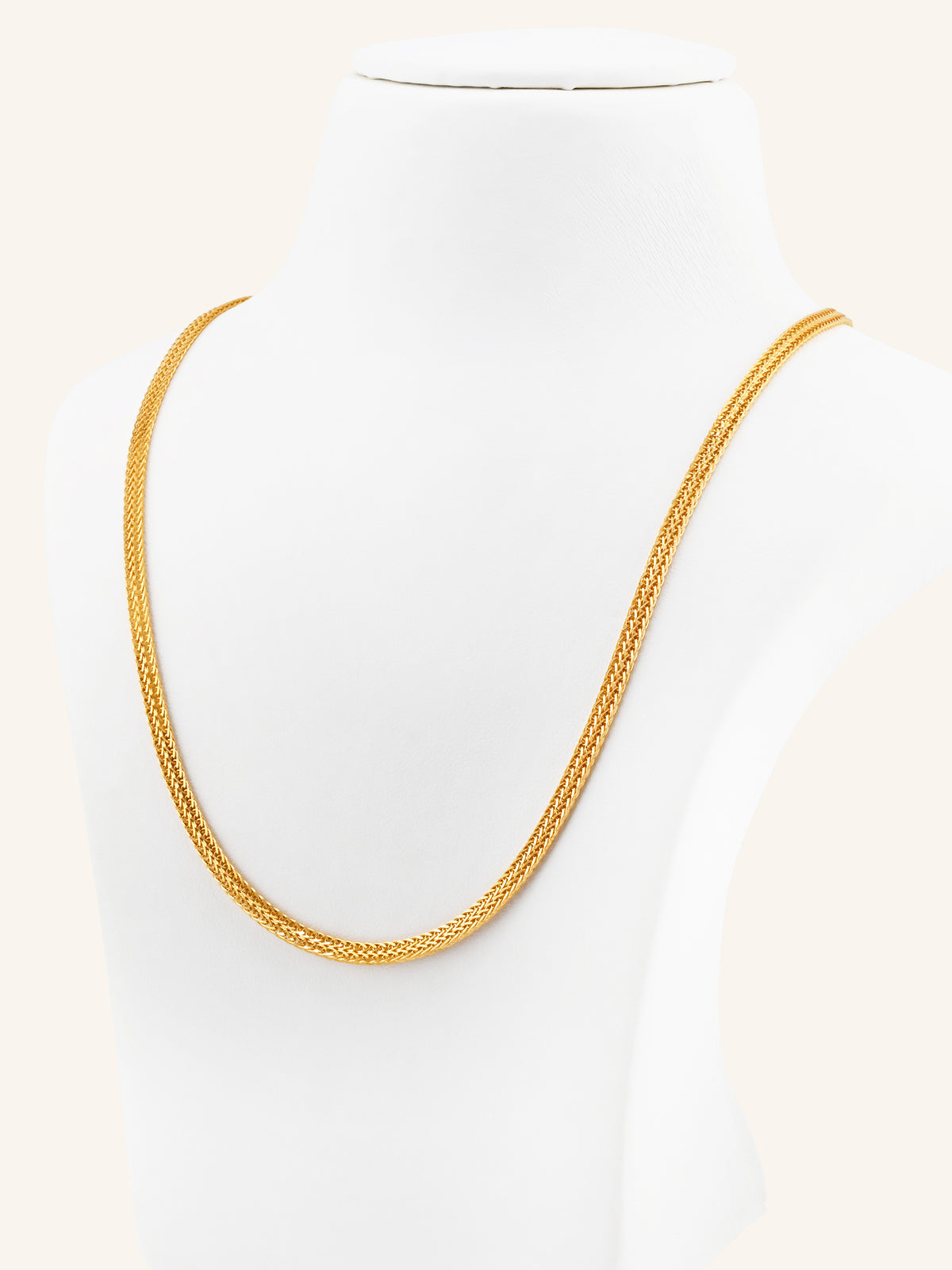 22ct Gold Flat Chain - 45 cm