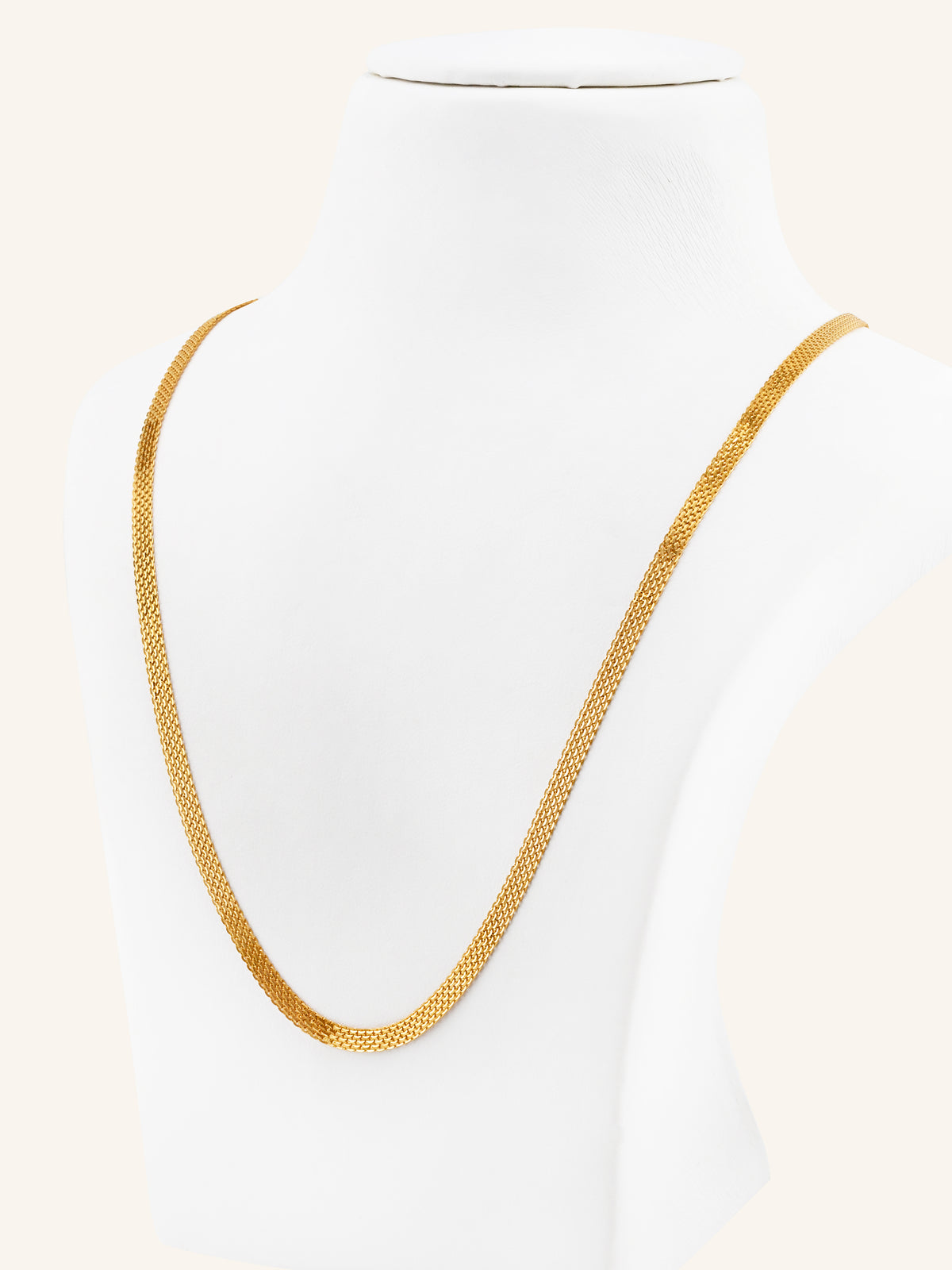 22ct Gold Flat Chain - 50 cm