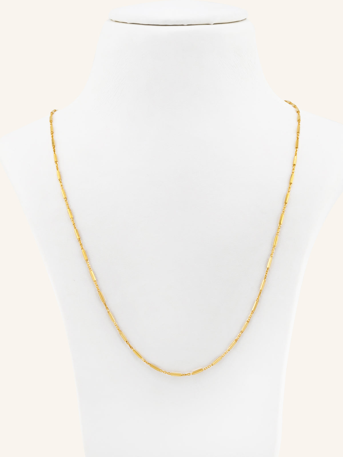 22ct Gold Thin Chain - 50 cm