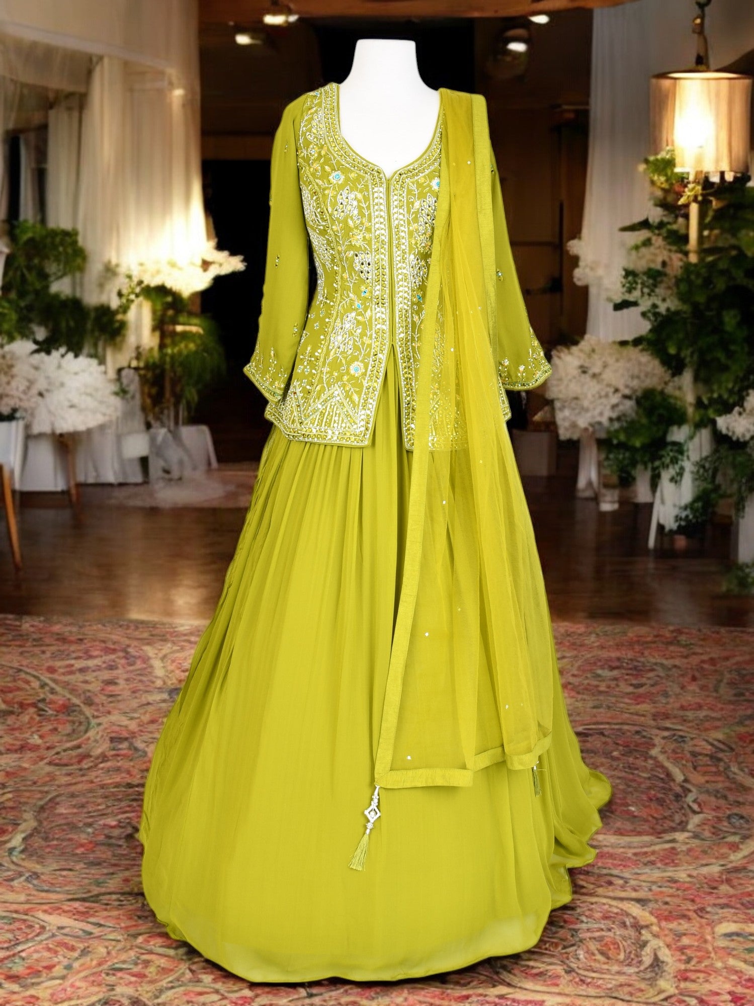 Nishani Long Top Lehenga