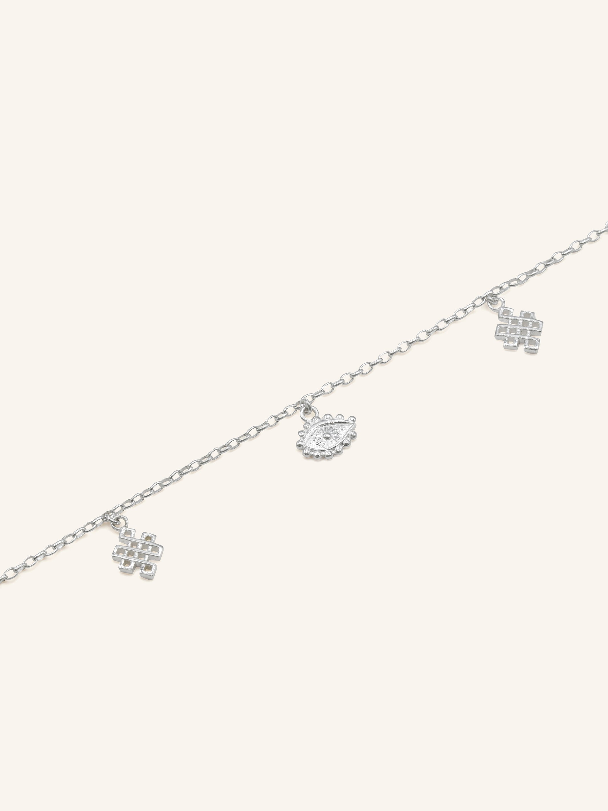 925 Sterling Silver Charms 1 Piece Bracelet