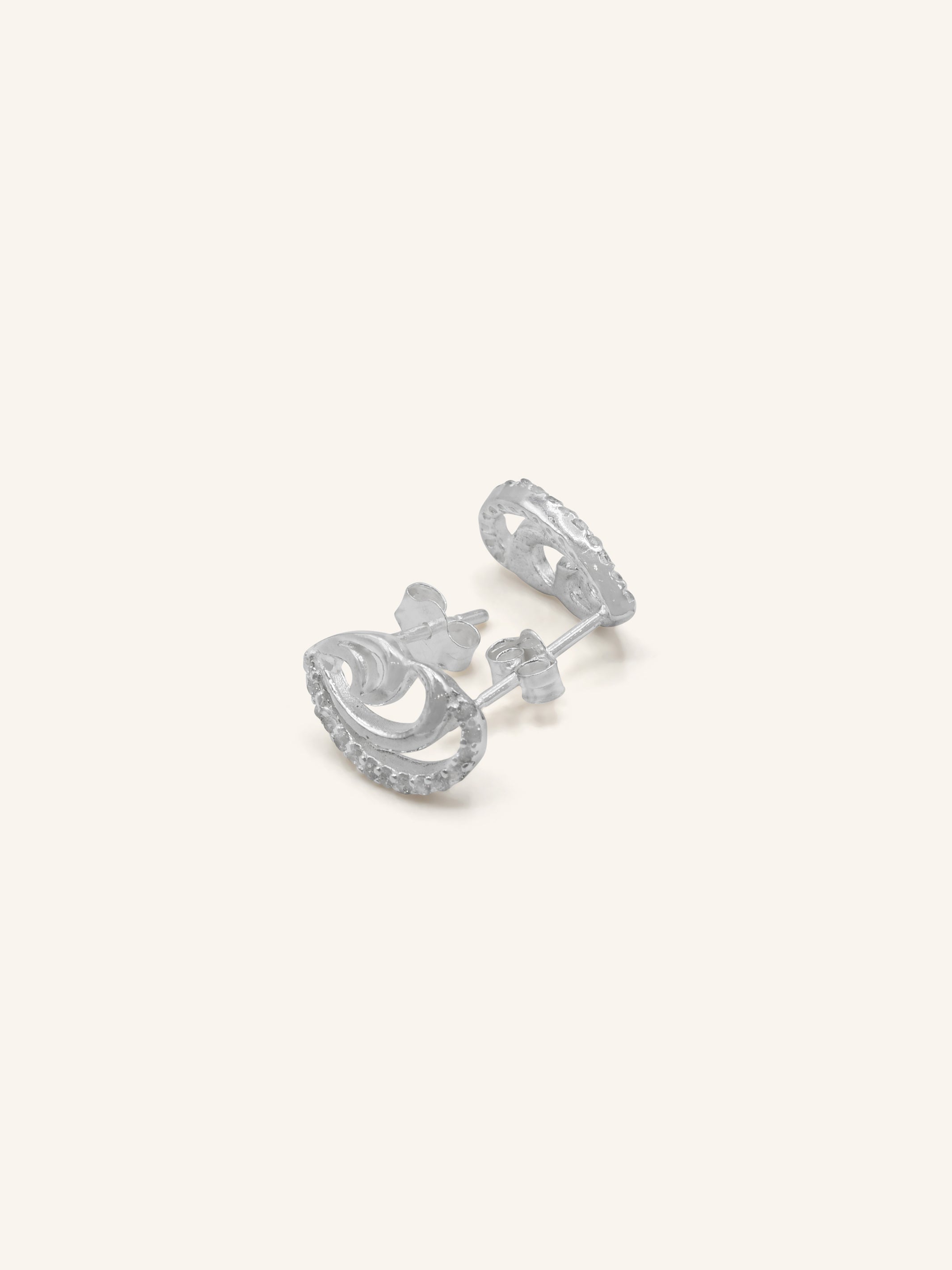 925 Sterling Silver CZ Stud Earring