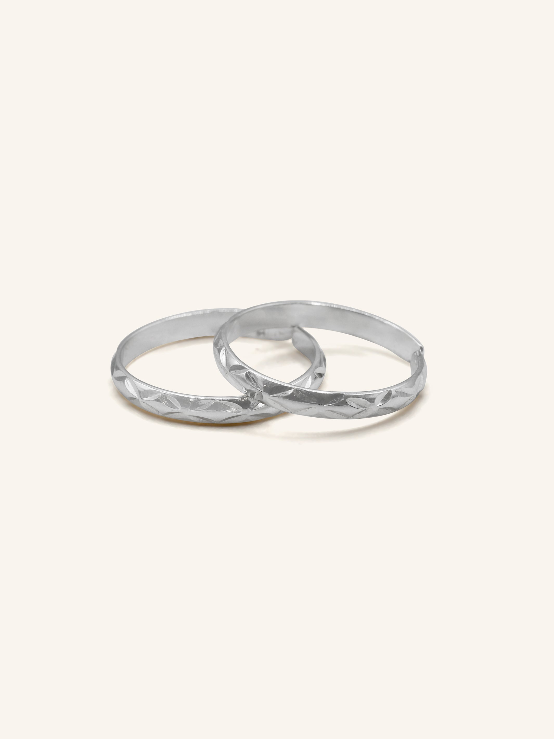 925 Sterling Silver Pair Toe Ring