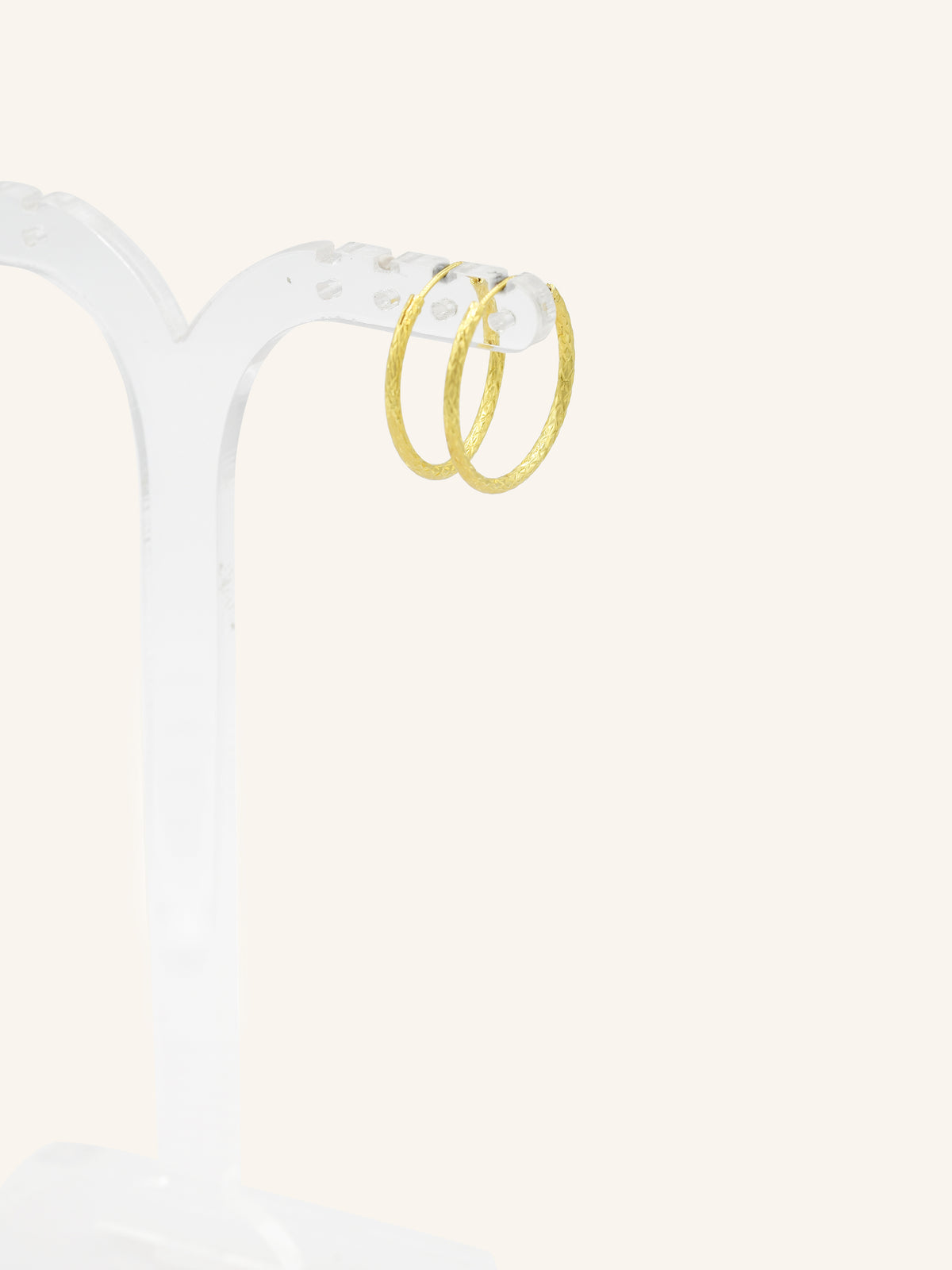 Textured Gold Plated Sterling Silver Balis
