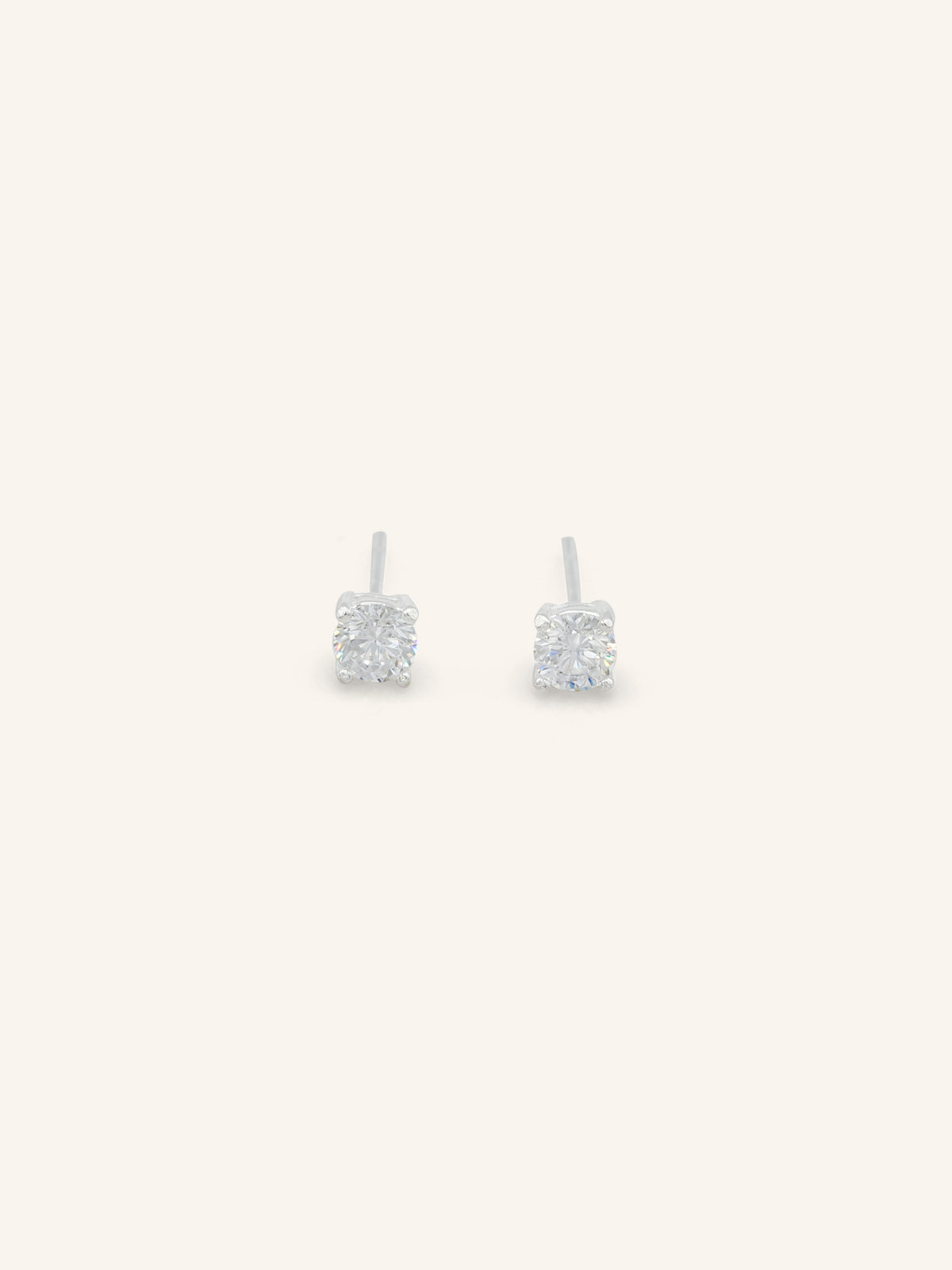 Dainty Sterling Silver CZ Studs