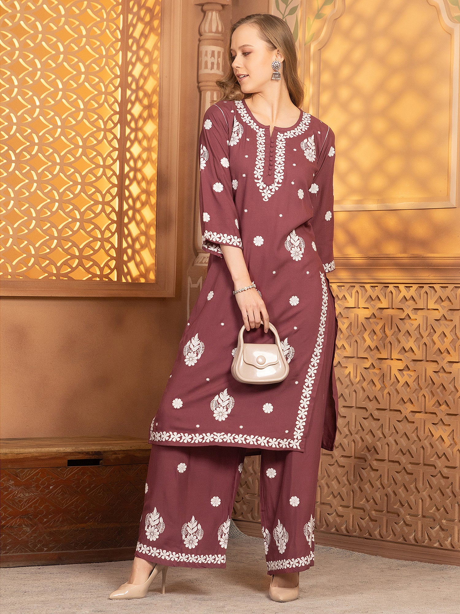 Hasvika Kurti With Palazzo