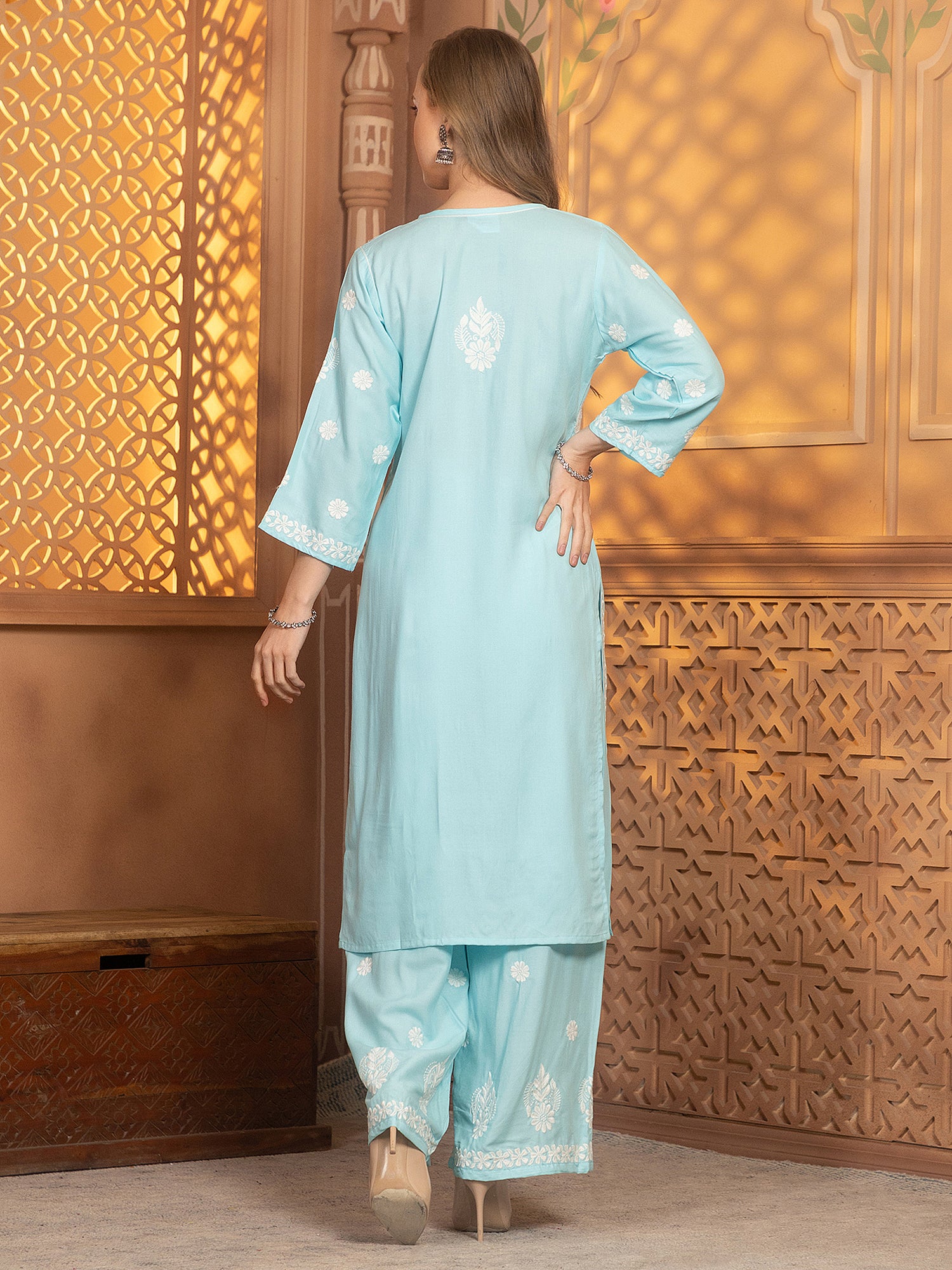 Hasvika Kurti With Palazzo