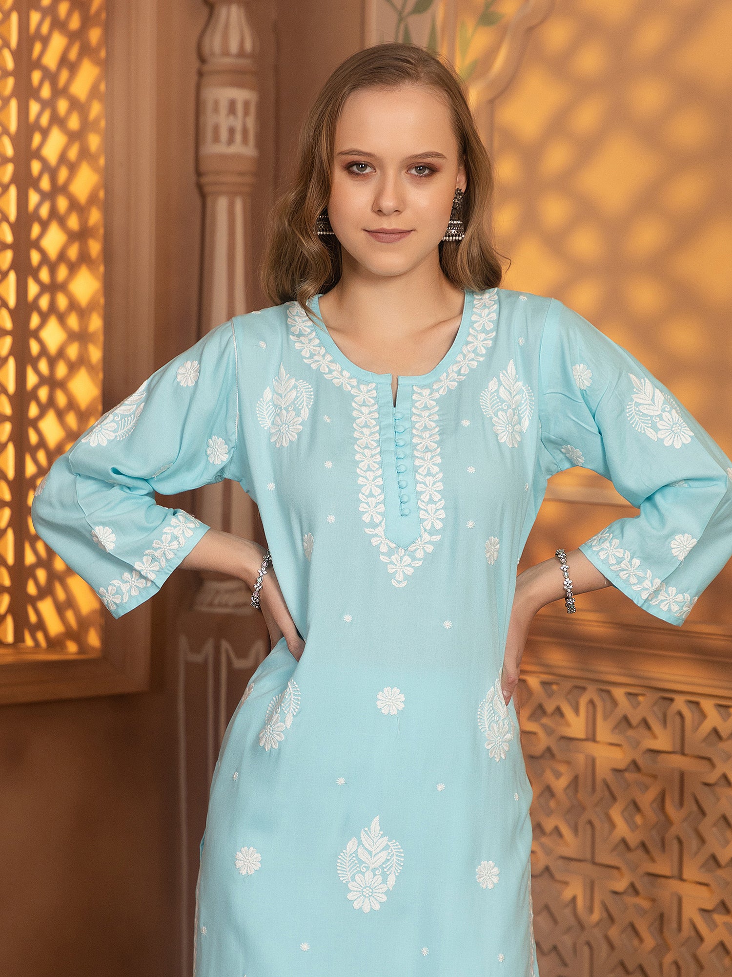 Hasvika Kurti With Palazzo