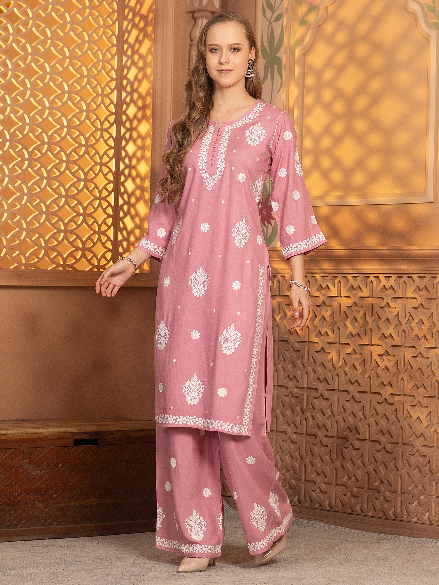 Hasvika Kurti With Palazzo