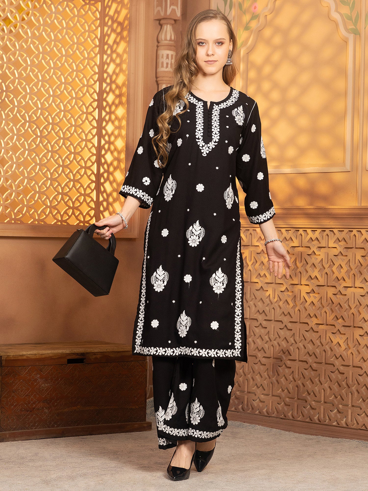 Hasvika Kurti With Palazzo