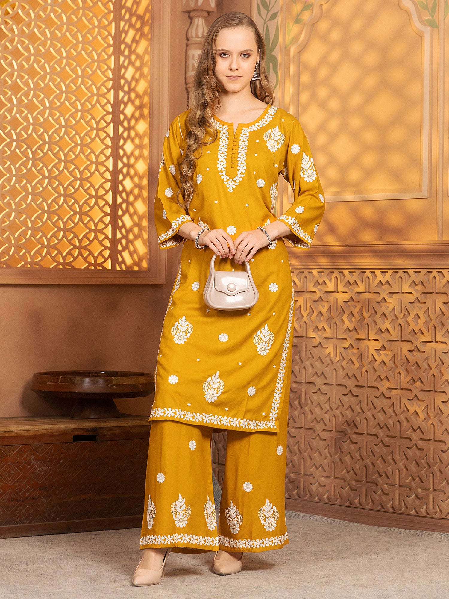 Hasvika Kurti With Palazzo