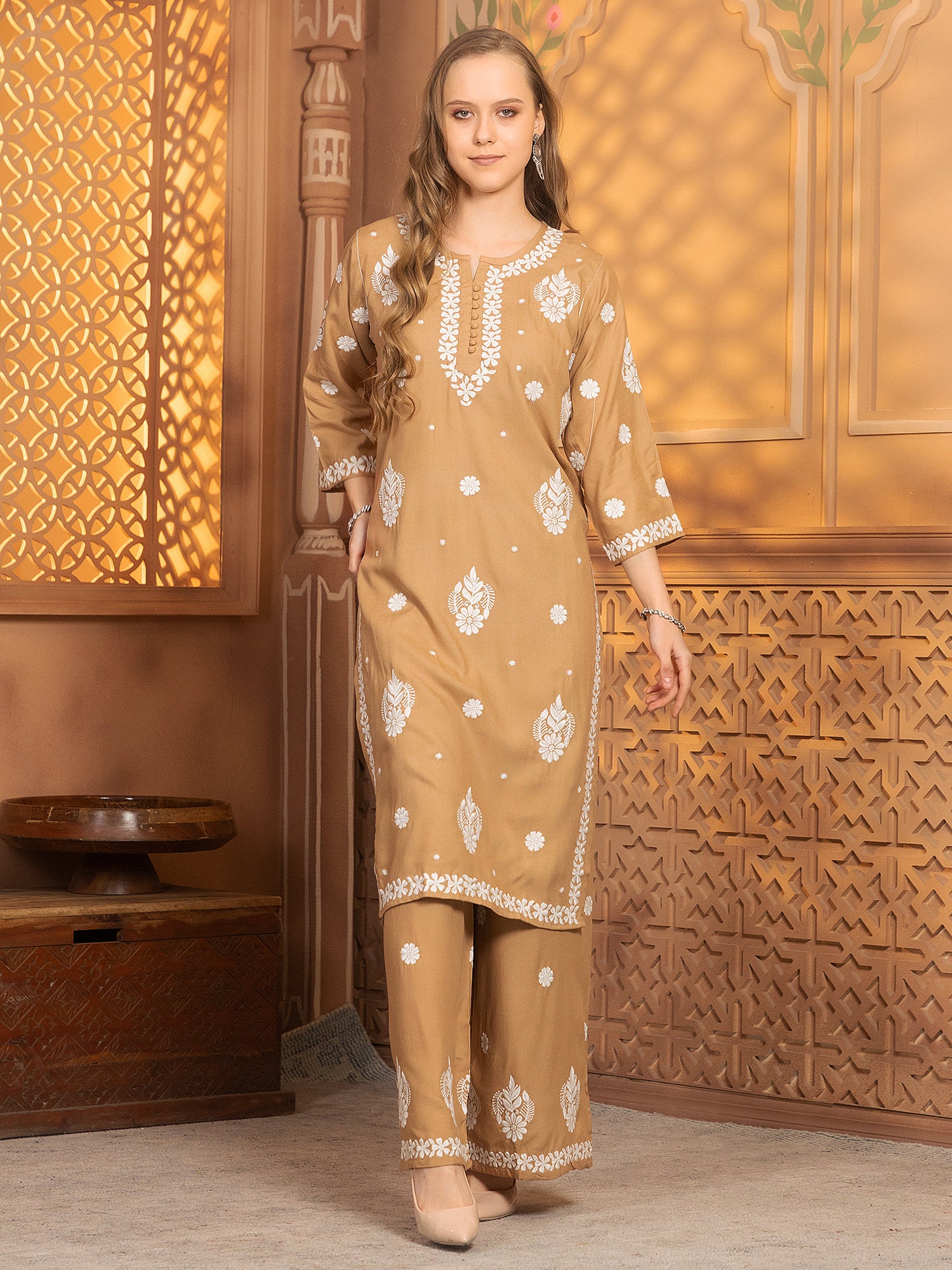 Hasvika Kurti With Palazzo
