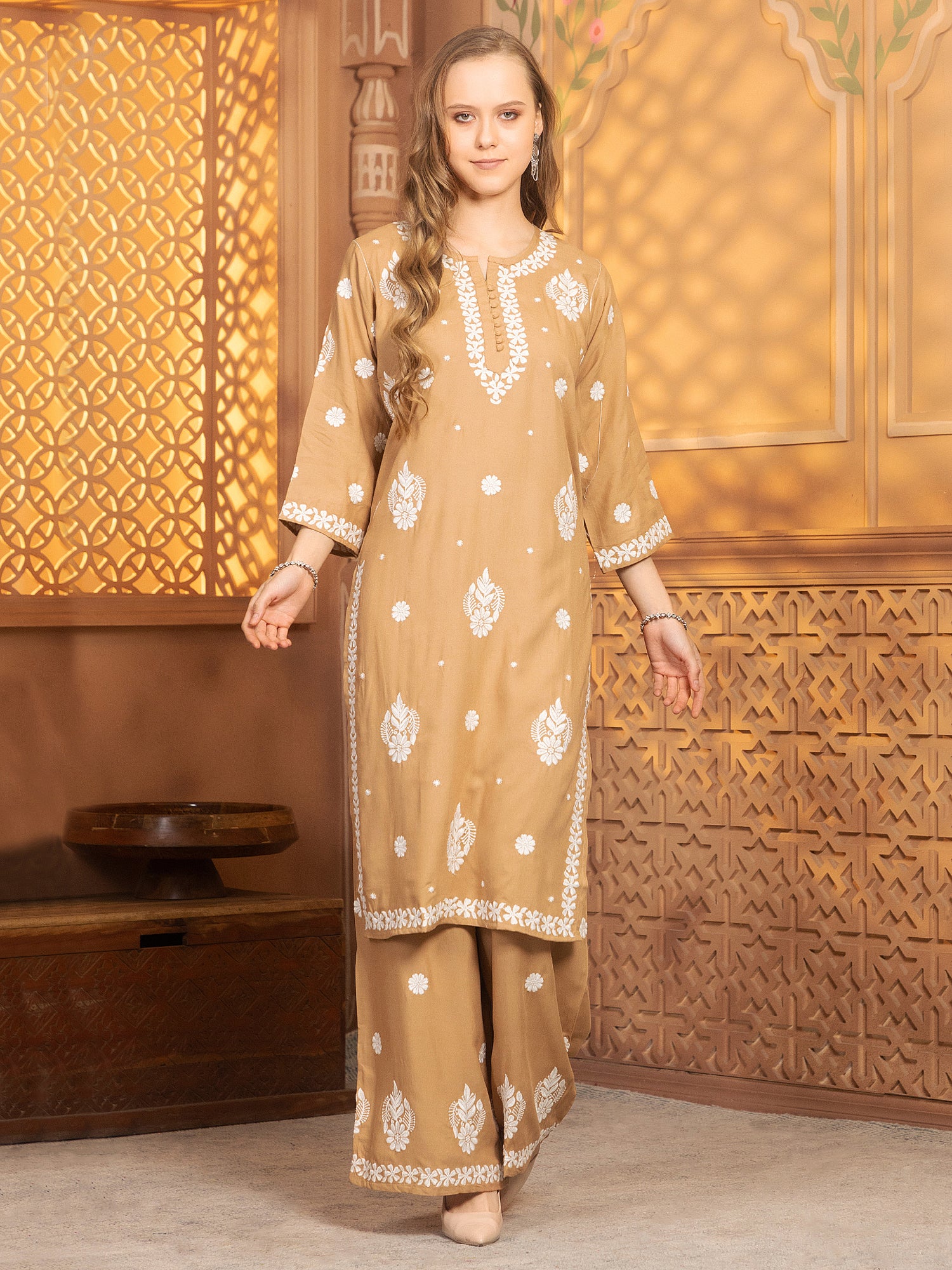 Hasvika Kurti With Palazzo