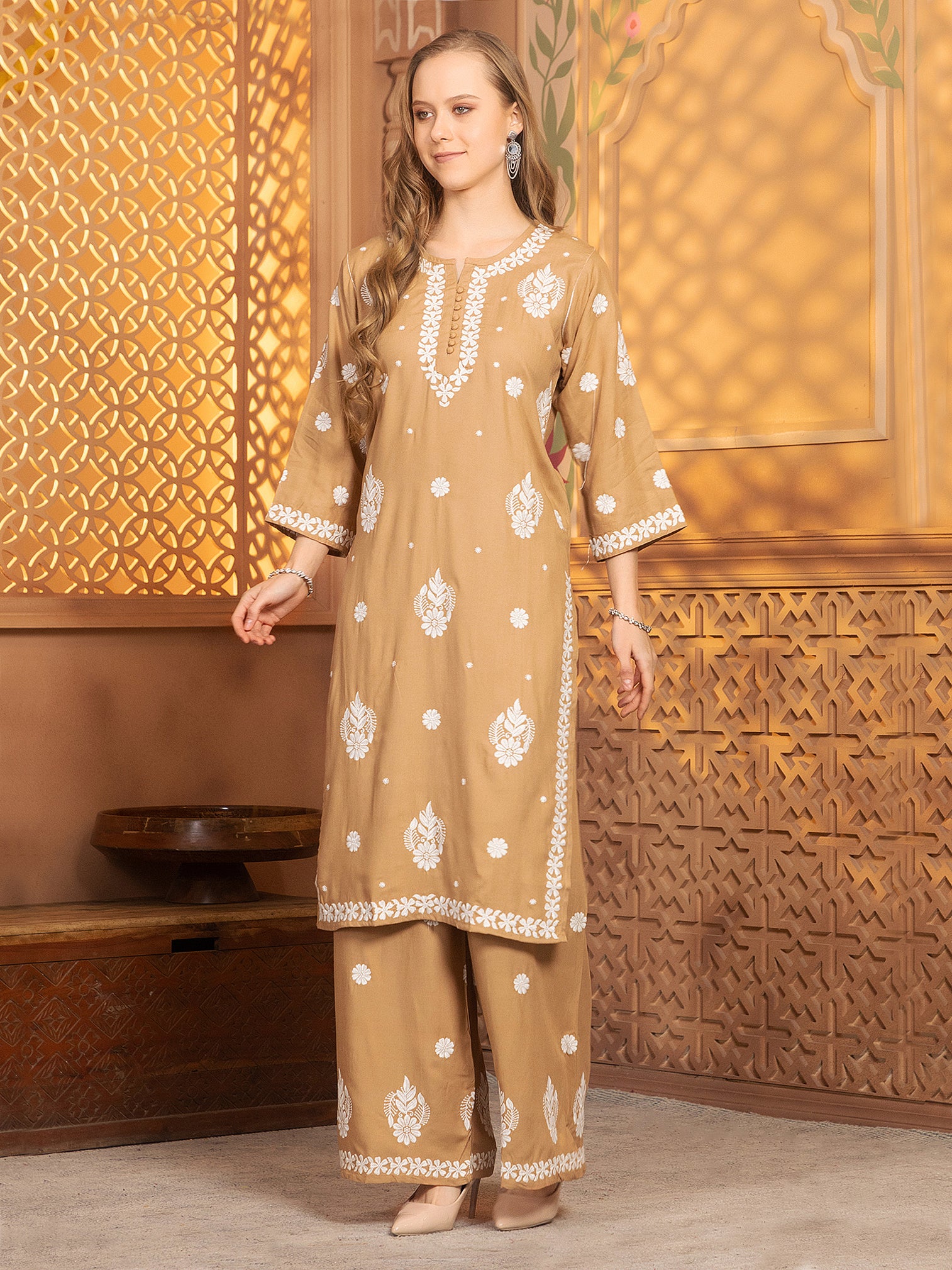 Hasvika Kurti With Palazzo