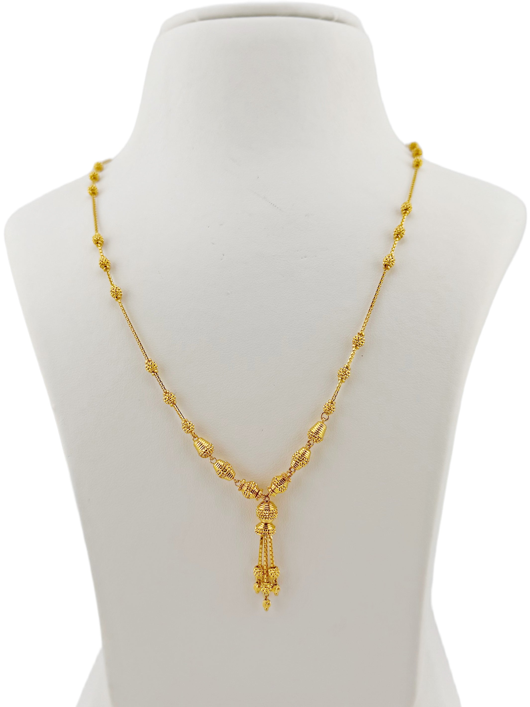 22ct Gold Ball Fancy Chain