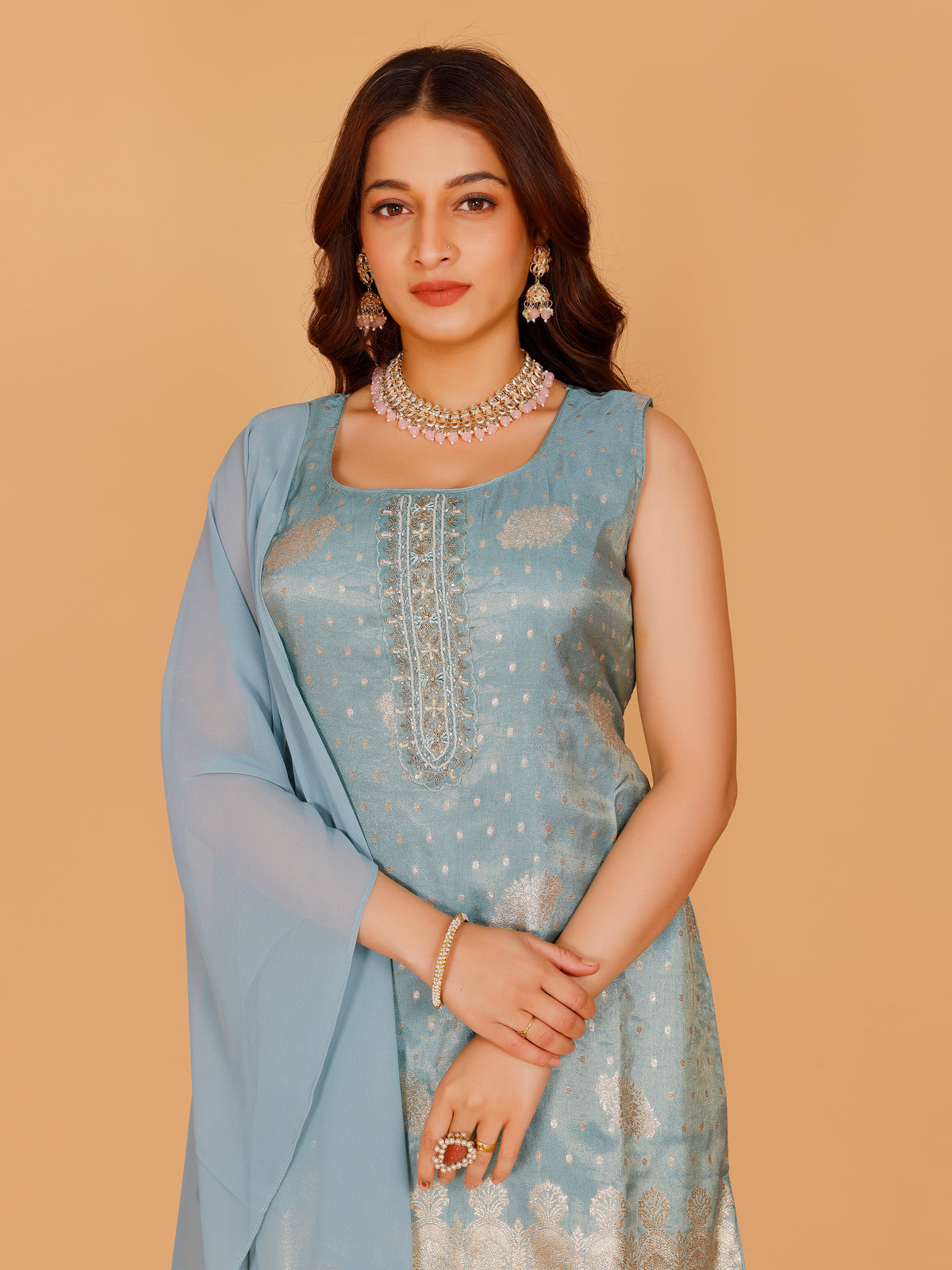 Aarya Silk Palazzo Suit