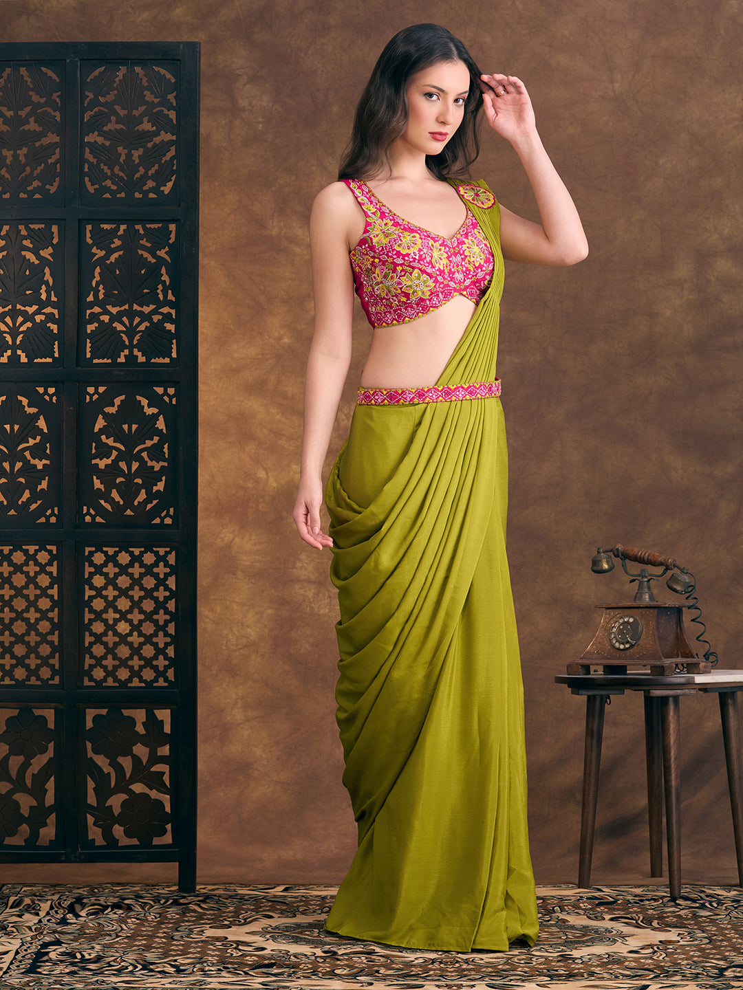Hazel Ready To Wear Choli Saree