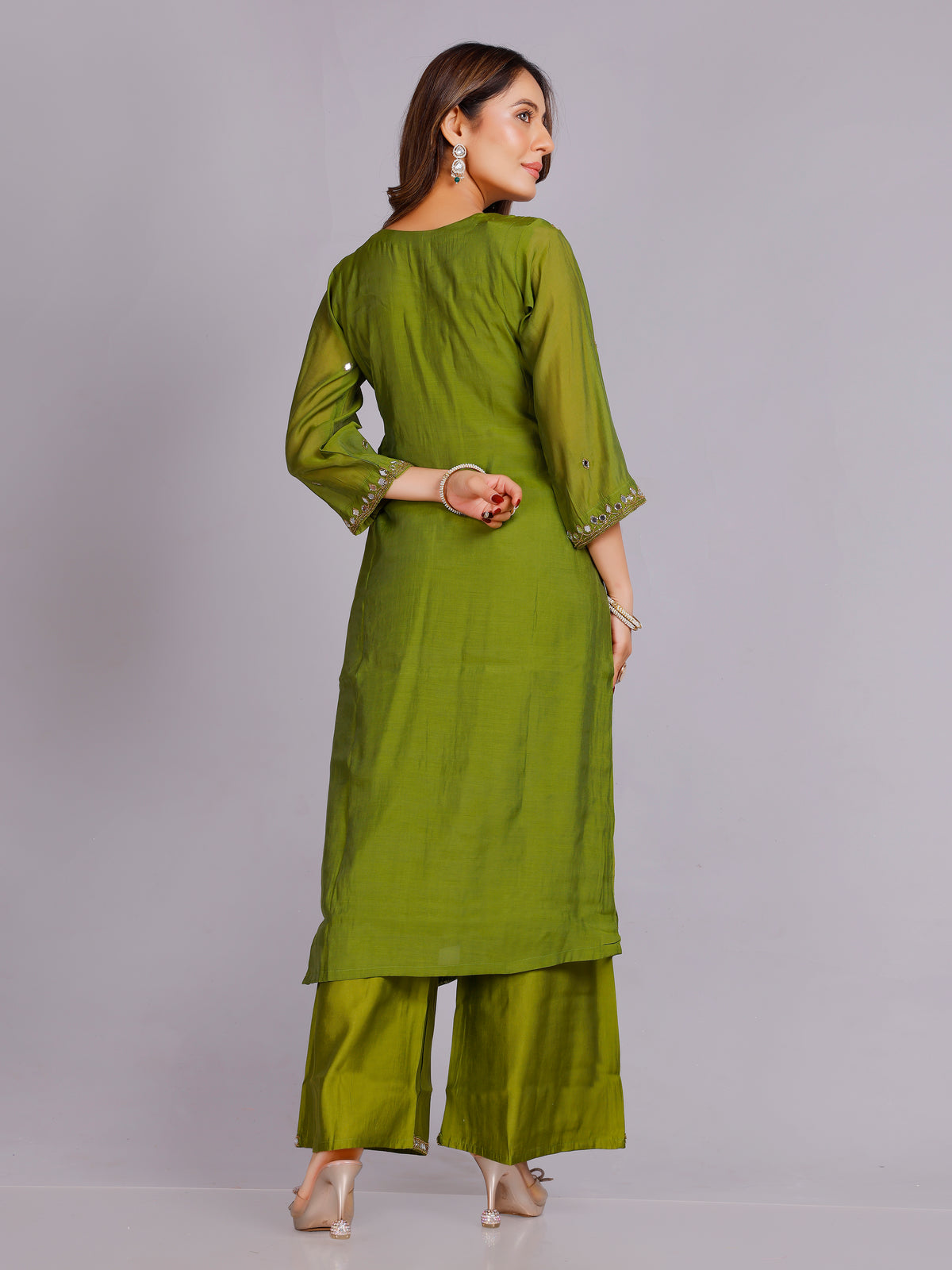 Heena Silk Kurti & Palazzo