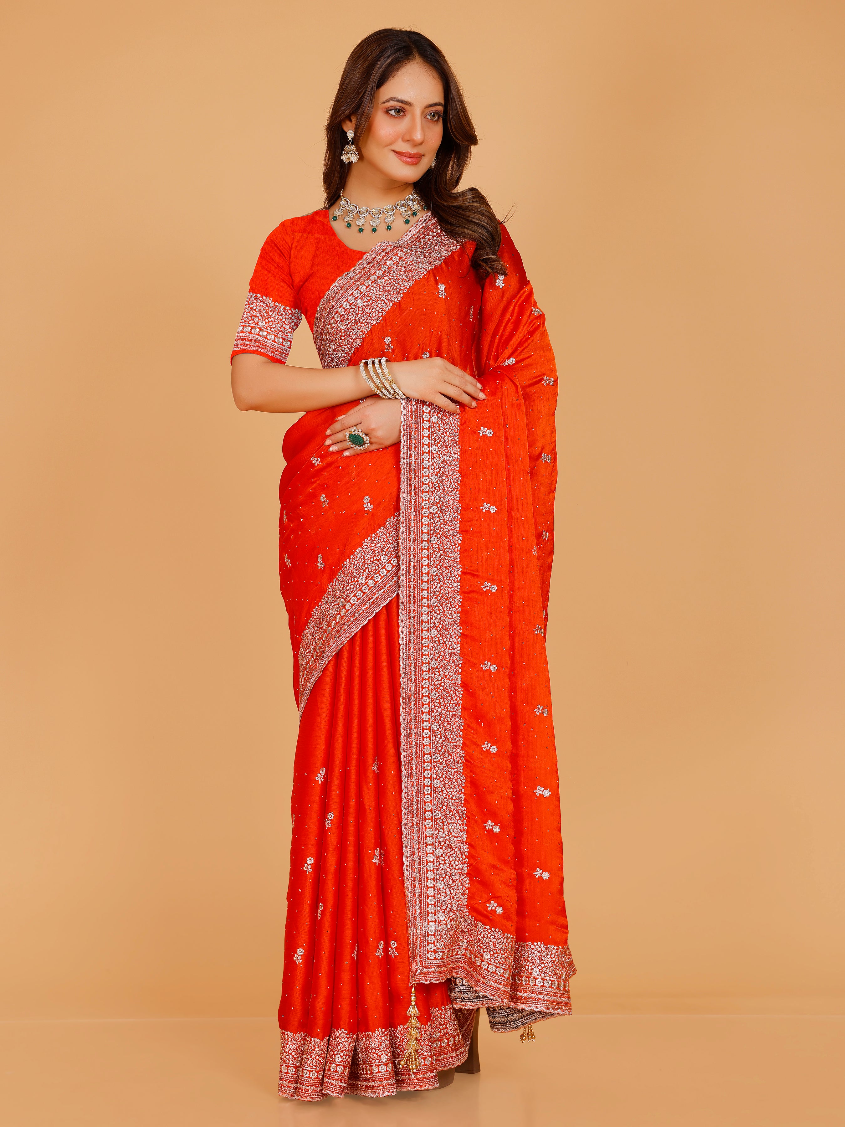 Aadhya Silk Embroidered Saree