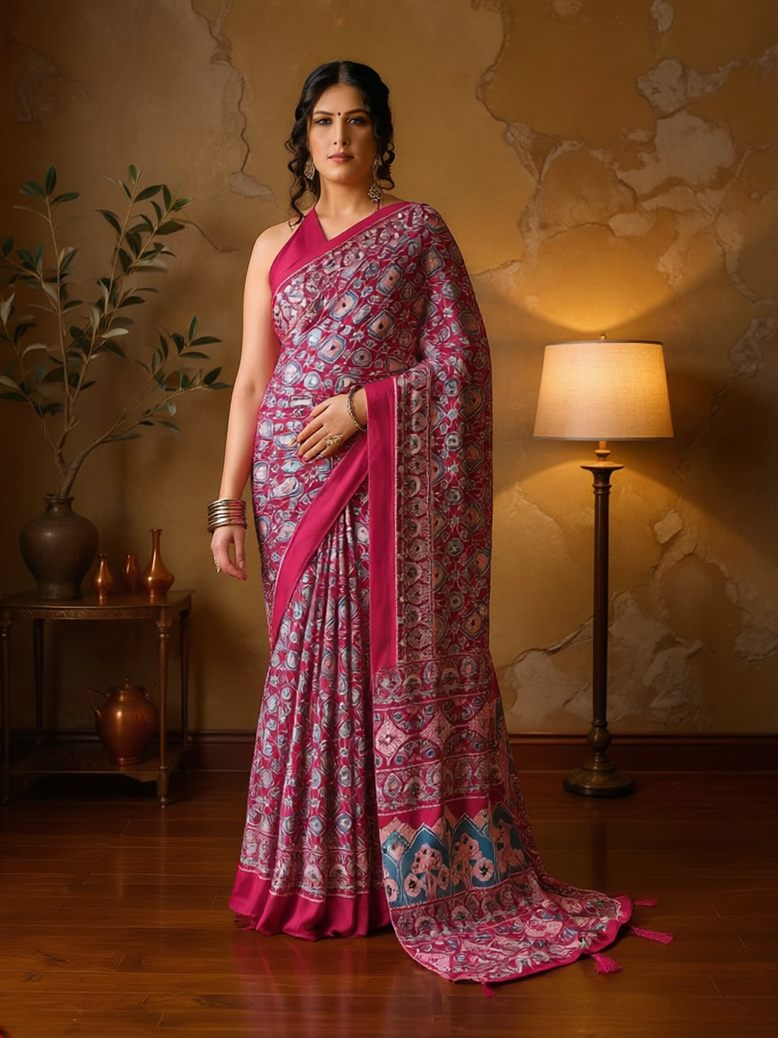 Kreena Silk Printed Saree
