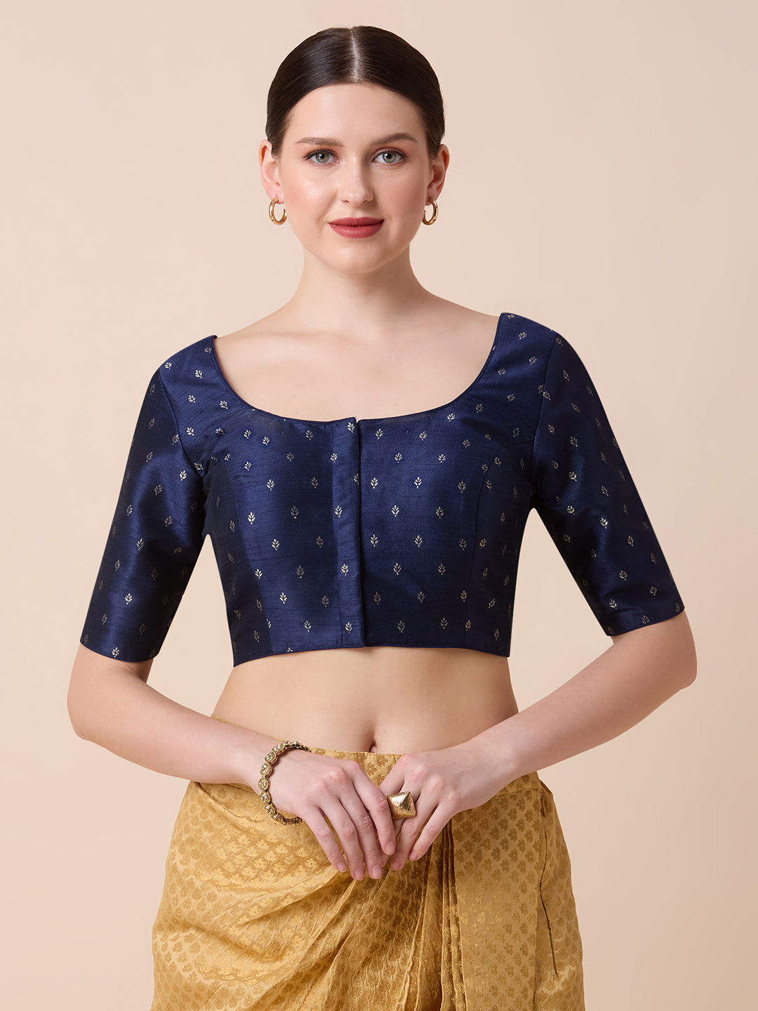 Dupion Silk Saree Blouse