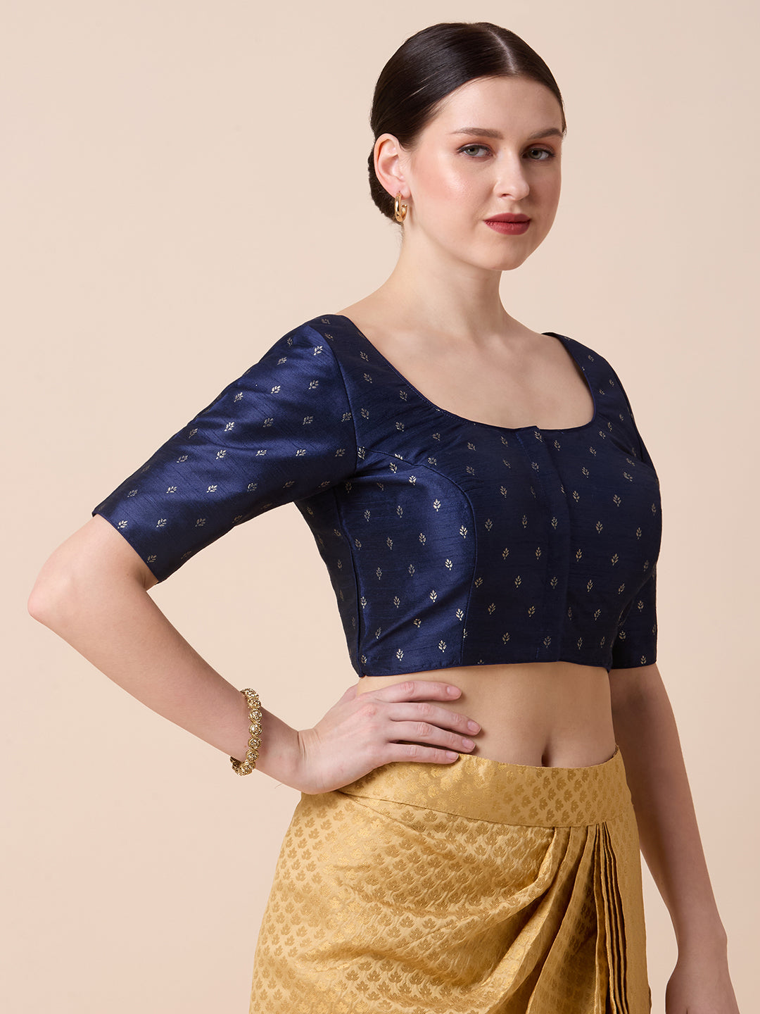 Dupion Silk Saree Blouse