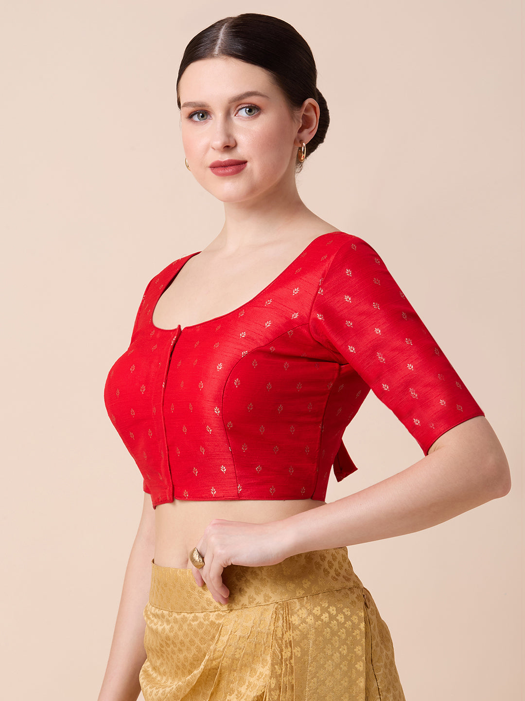 Dupion Silk Saree Blouse