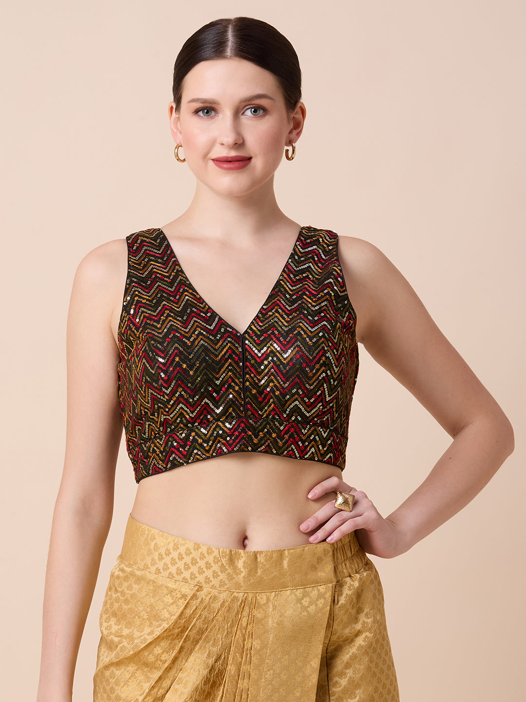 Silk Embroidered Blouse