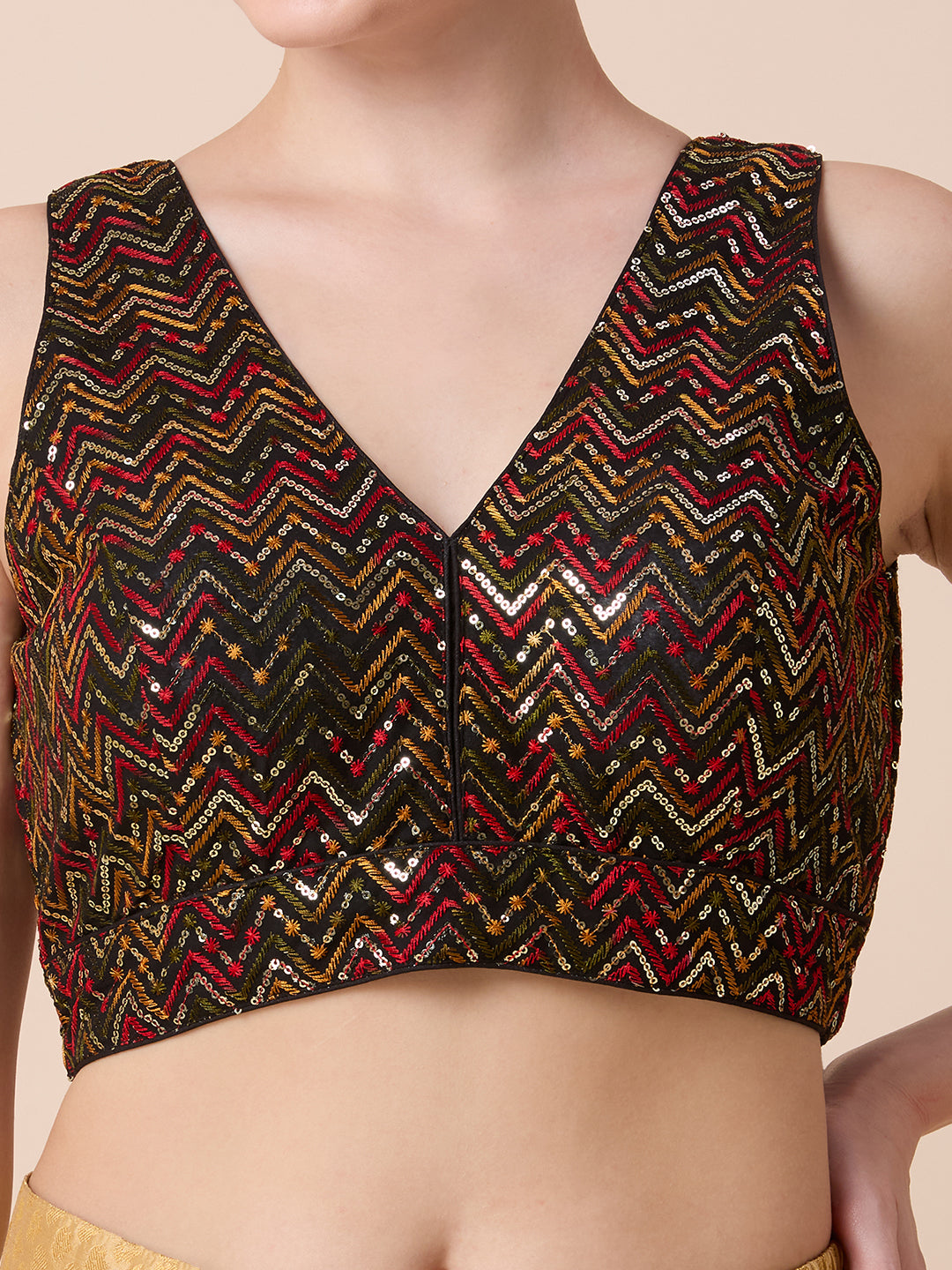 Silk Embroidered Blouse