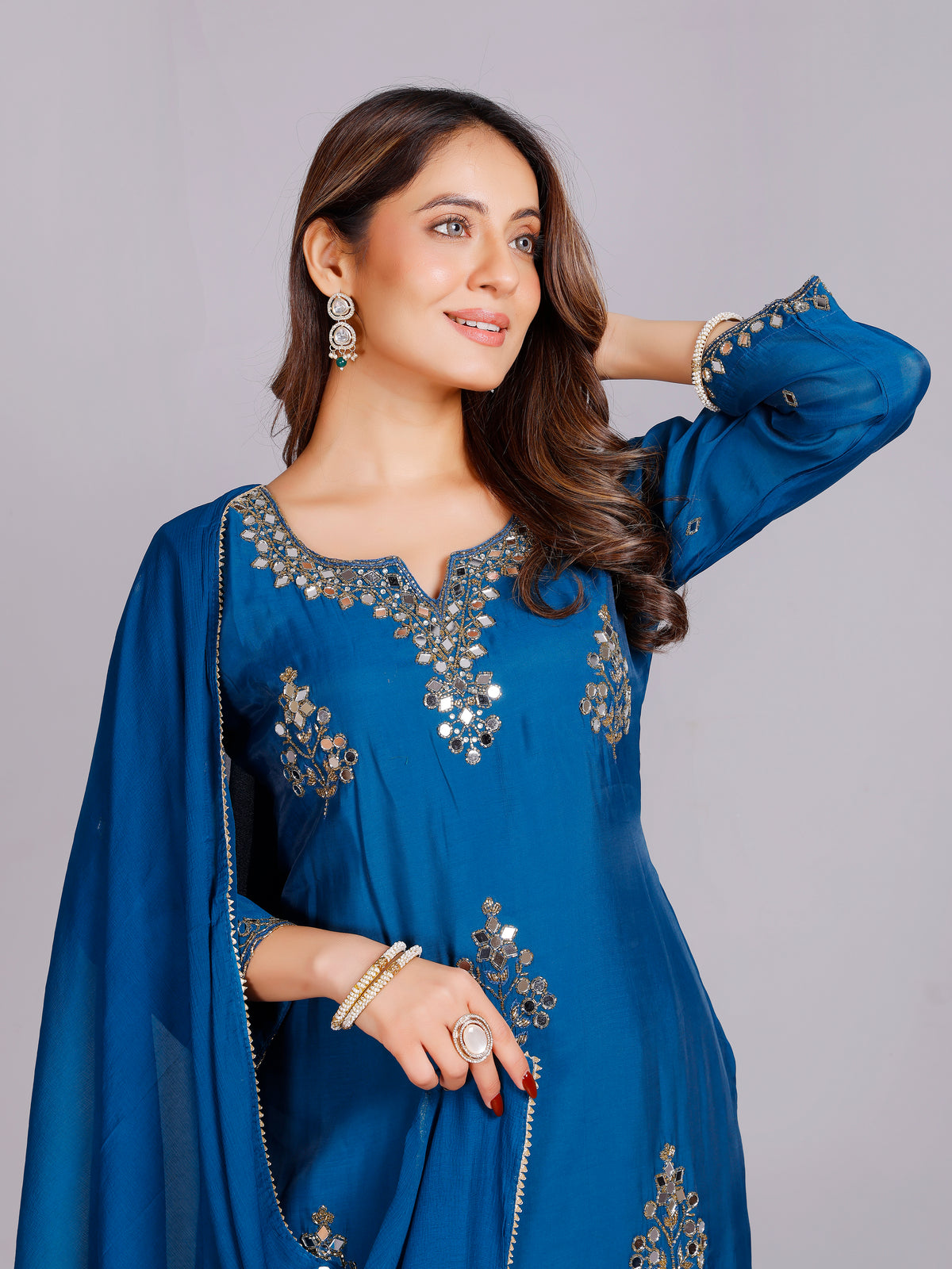 Heena Silk Kurti & Palazzo